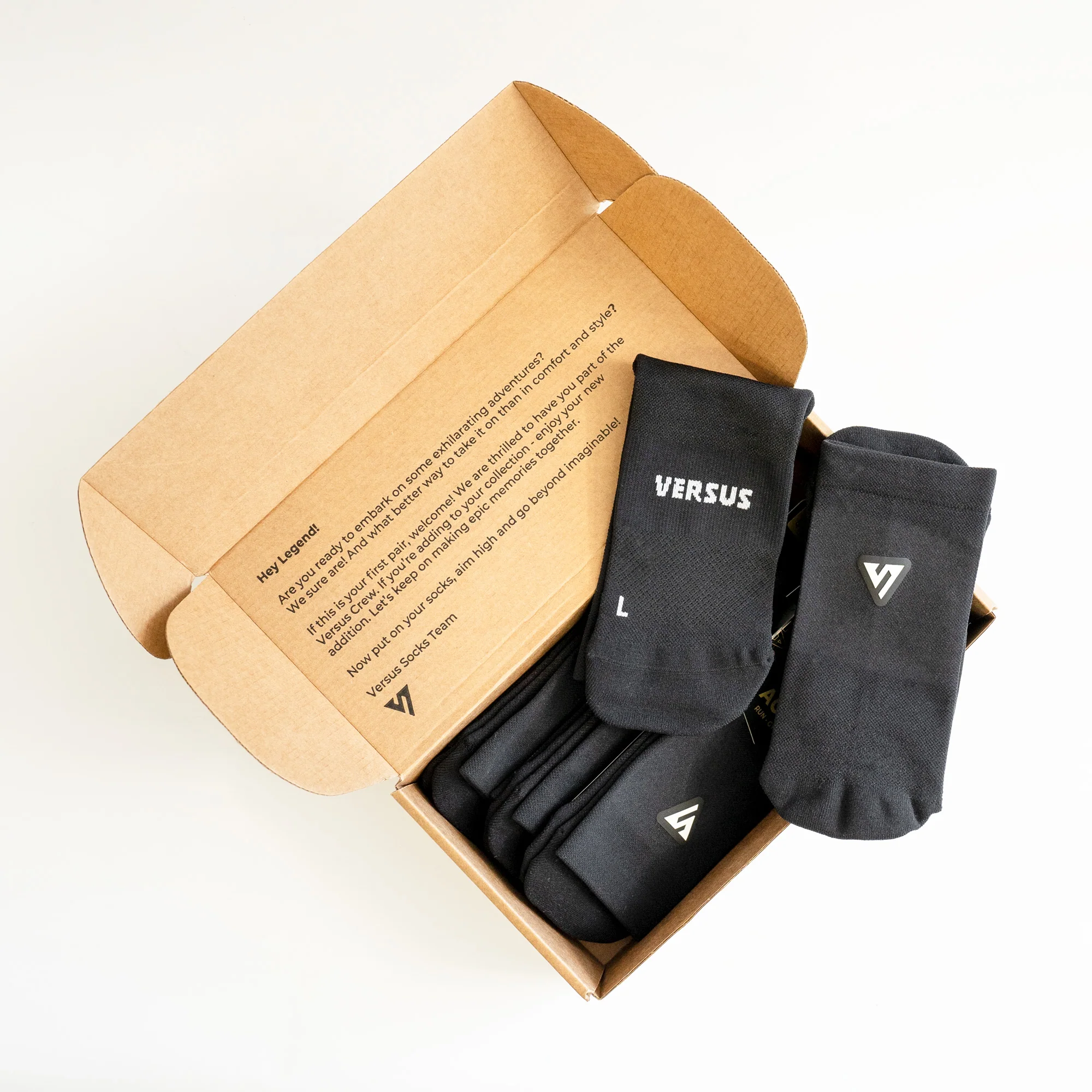 Classic Black Active Crew Tab Socks Bundle (4 Pack) - Image 4