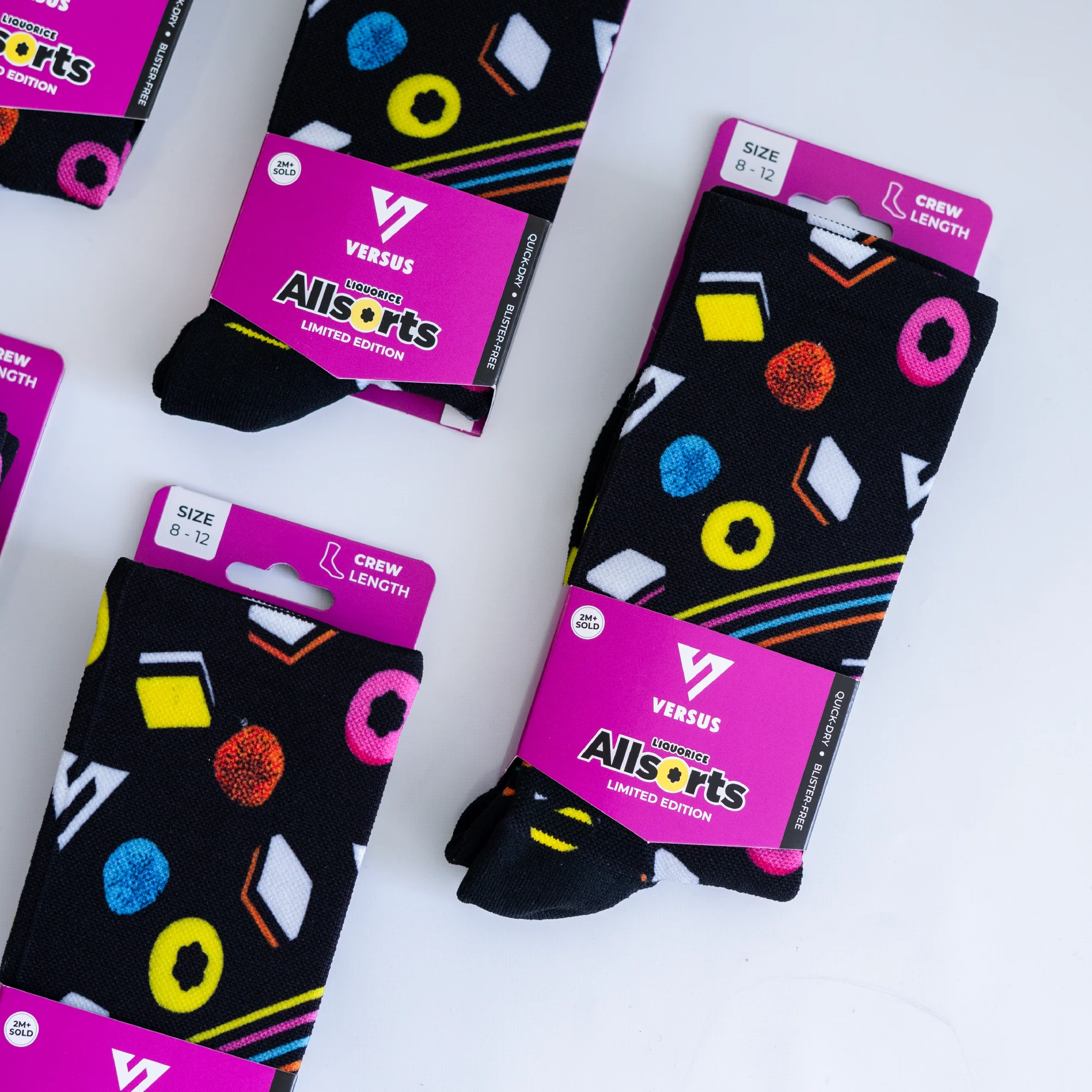 Allsorts Liquorice Active Crew Socks - Image 5