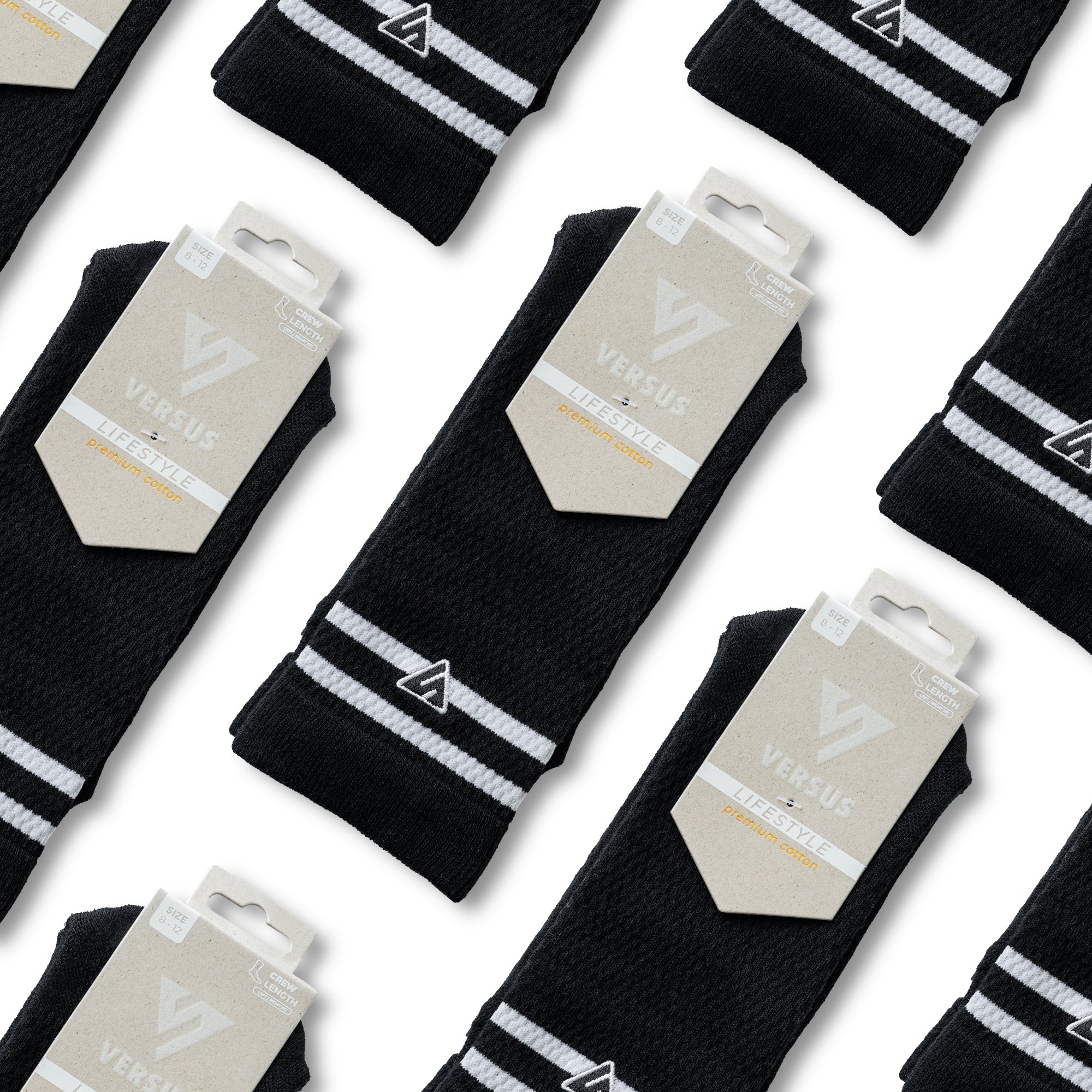 Black Core Lifestyle Crew Socks - Image 5