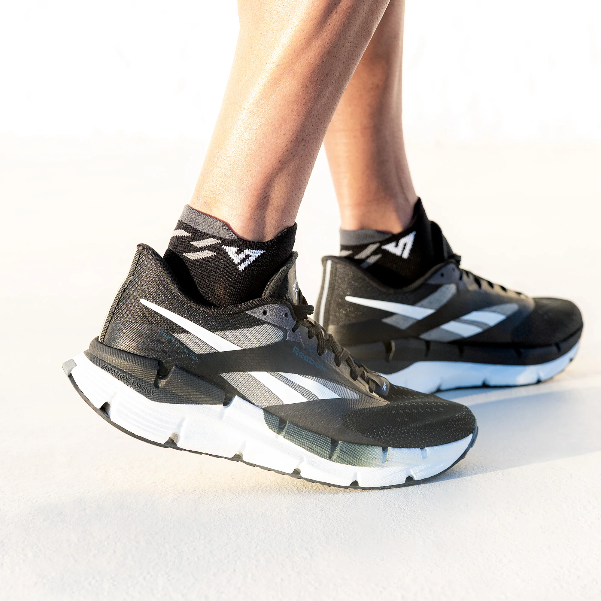 Black Titanium Running Ankle Socks Bundle (4 Pack) - Image 2