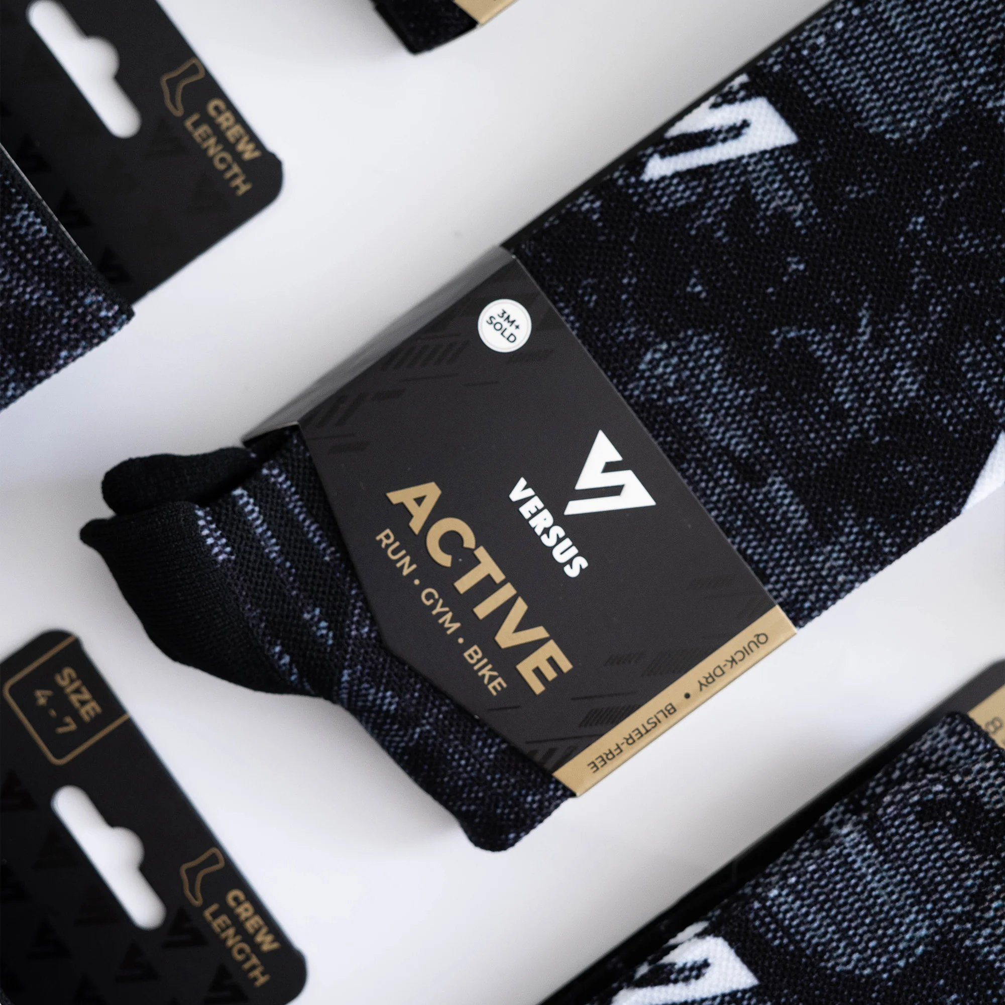 Black Viper Active Crew Socks - Image 4