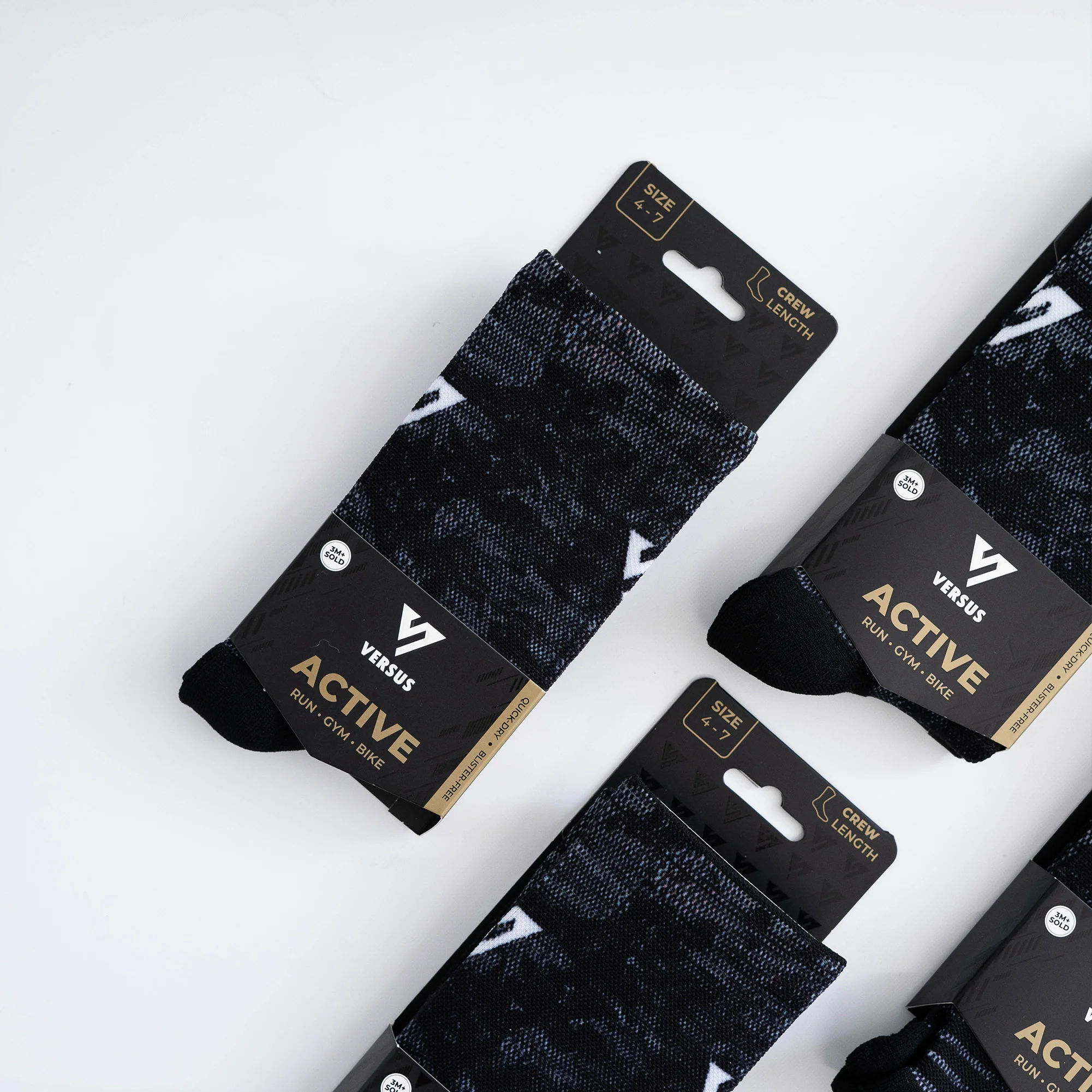 Black Viper Active Crew Socks - Image 5