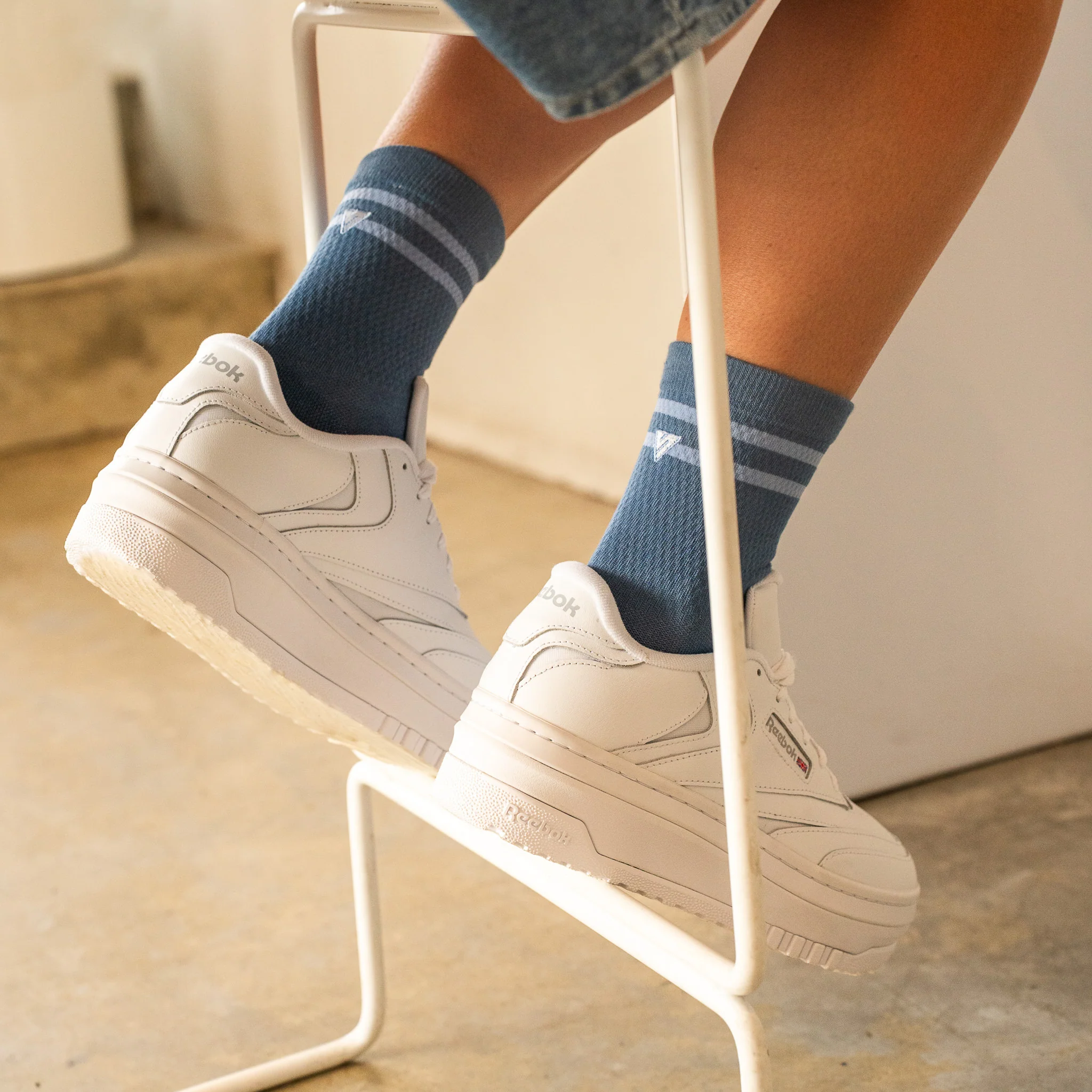 Blue Oasis Lifestyle Crew Socks - Image 3