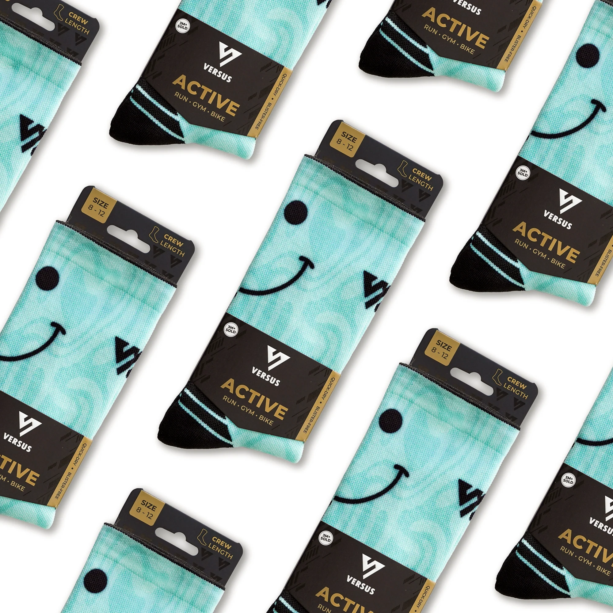 Bubblegum Smile Active Crew Socks - Image 9