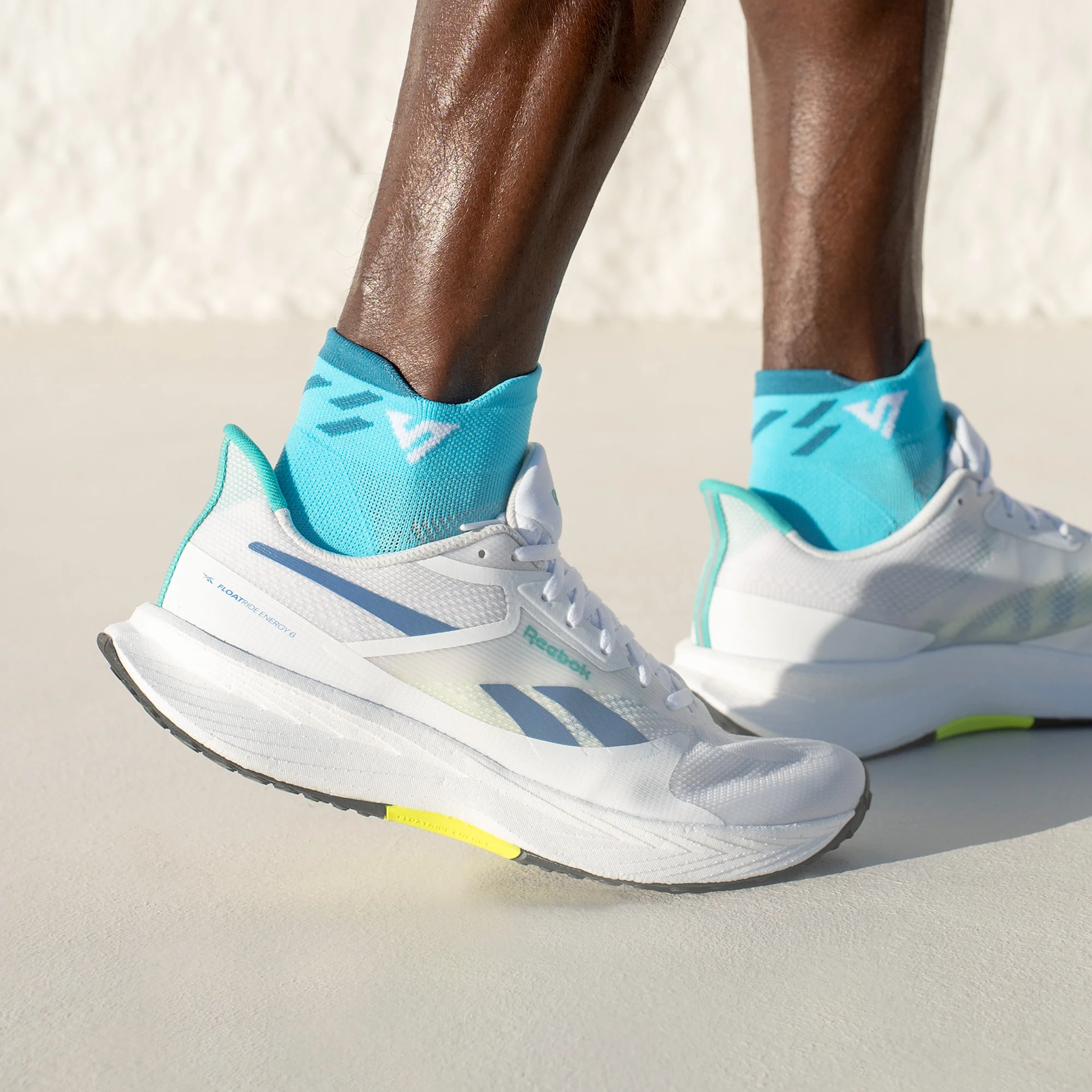 Caribbean Blue Running Ankle Socks - Image 3