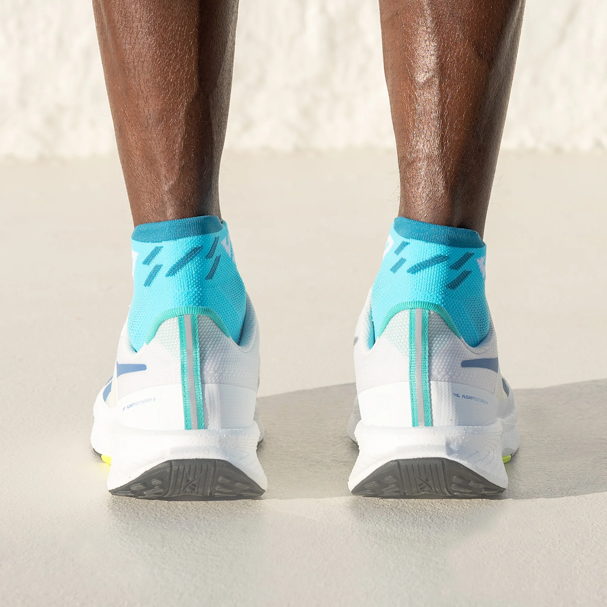 Caribbean Blue Running Ankle Socks Bundle (4 Pack) - Image 3