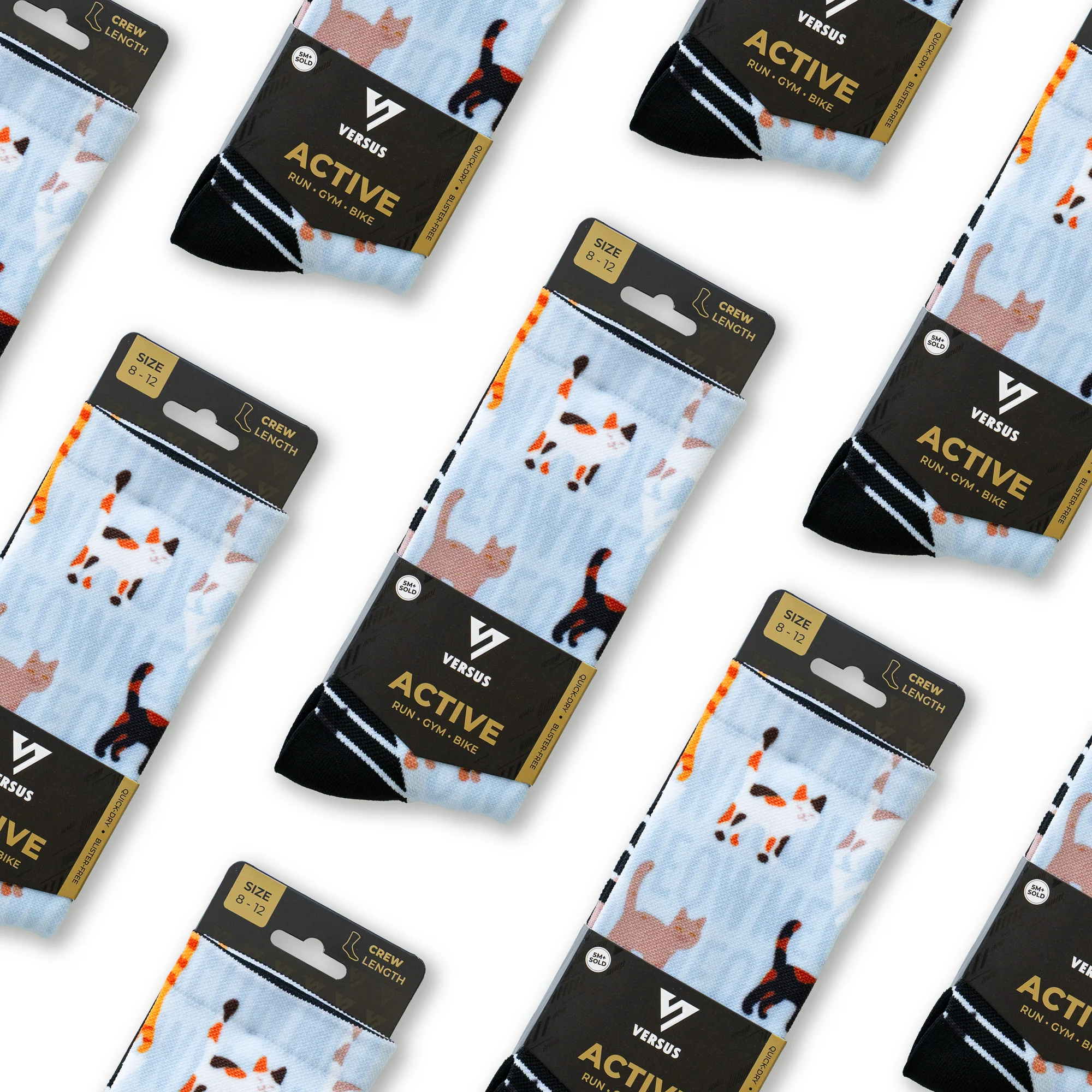Cats 2.0 Active Crew Socks - Image 12