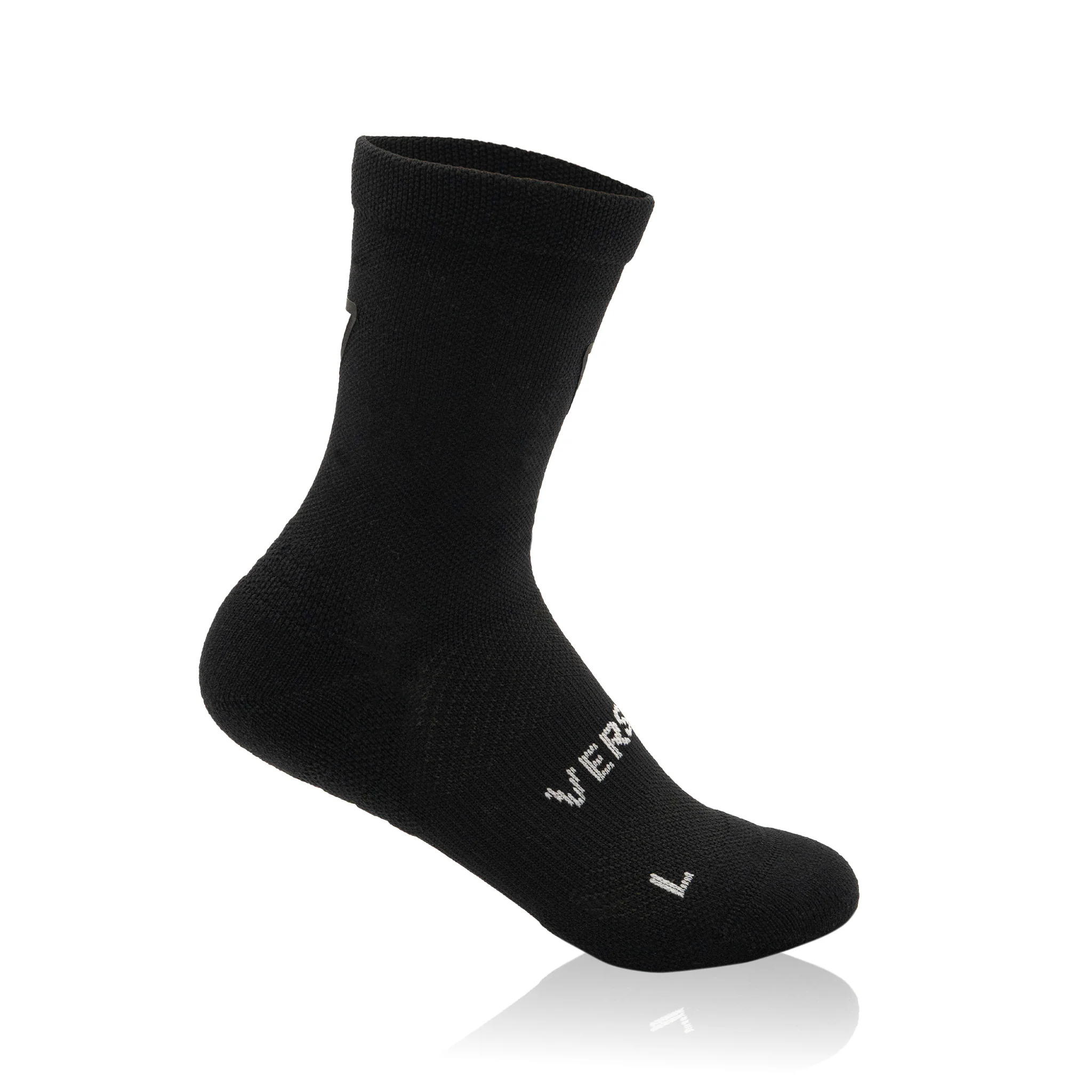 Classic Black KIDS Active Crew Tab Socks - Image 3