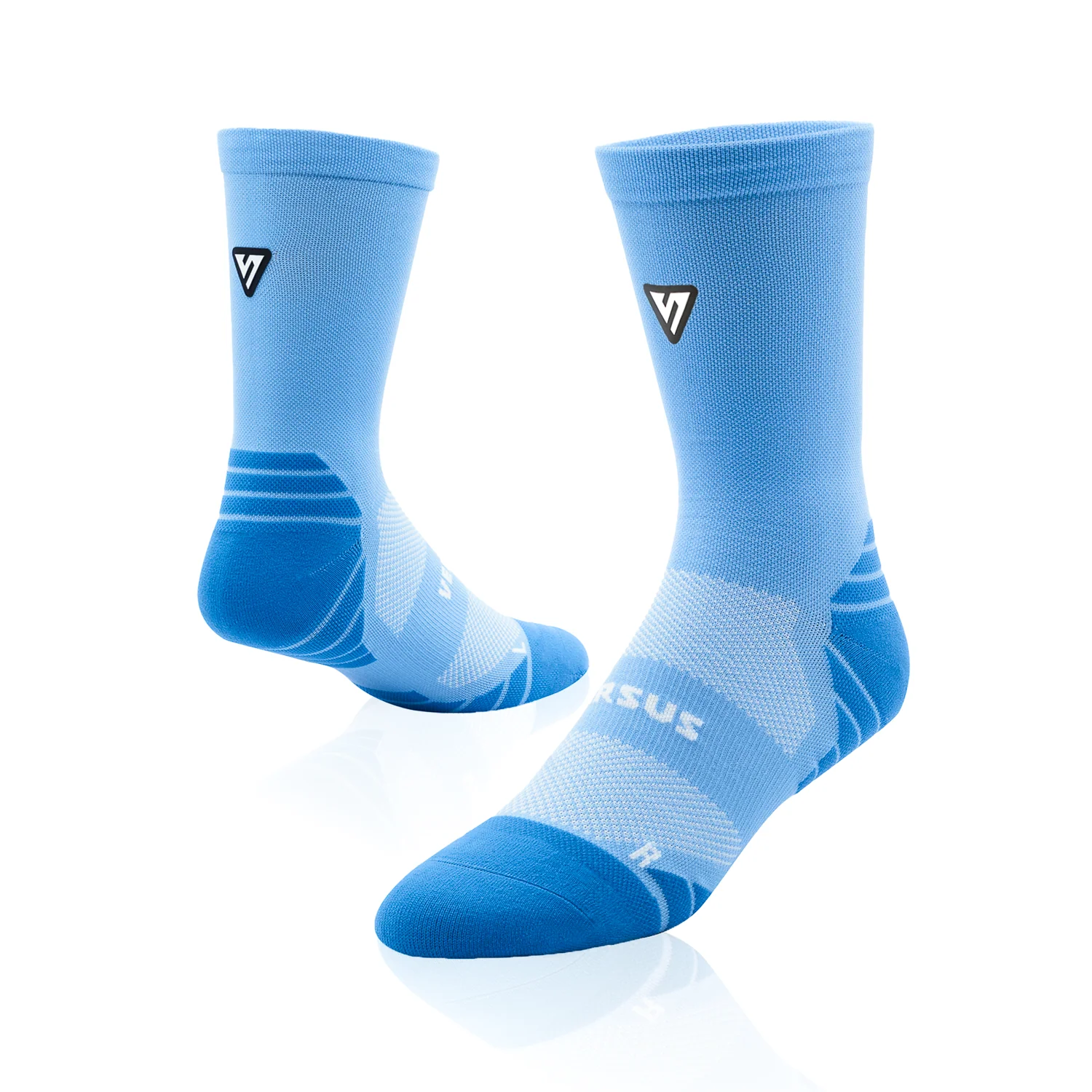 Classic Blue Active Crew Tab Socks