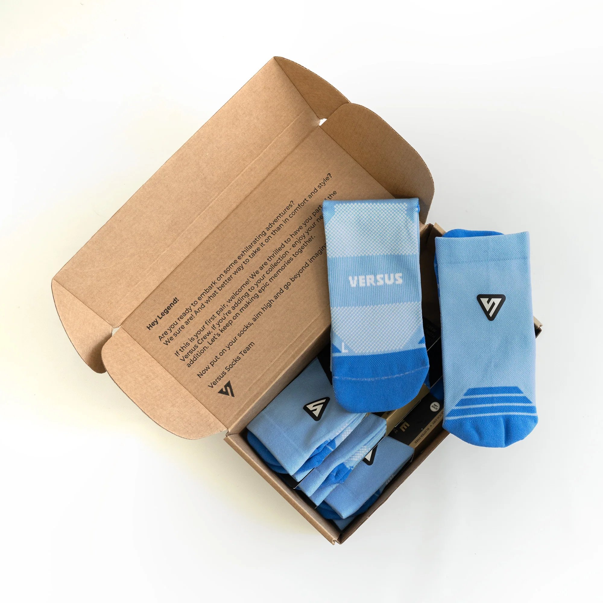 Classic Blue Active Crew Tab Socks - Image 4