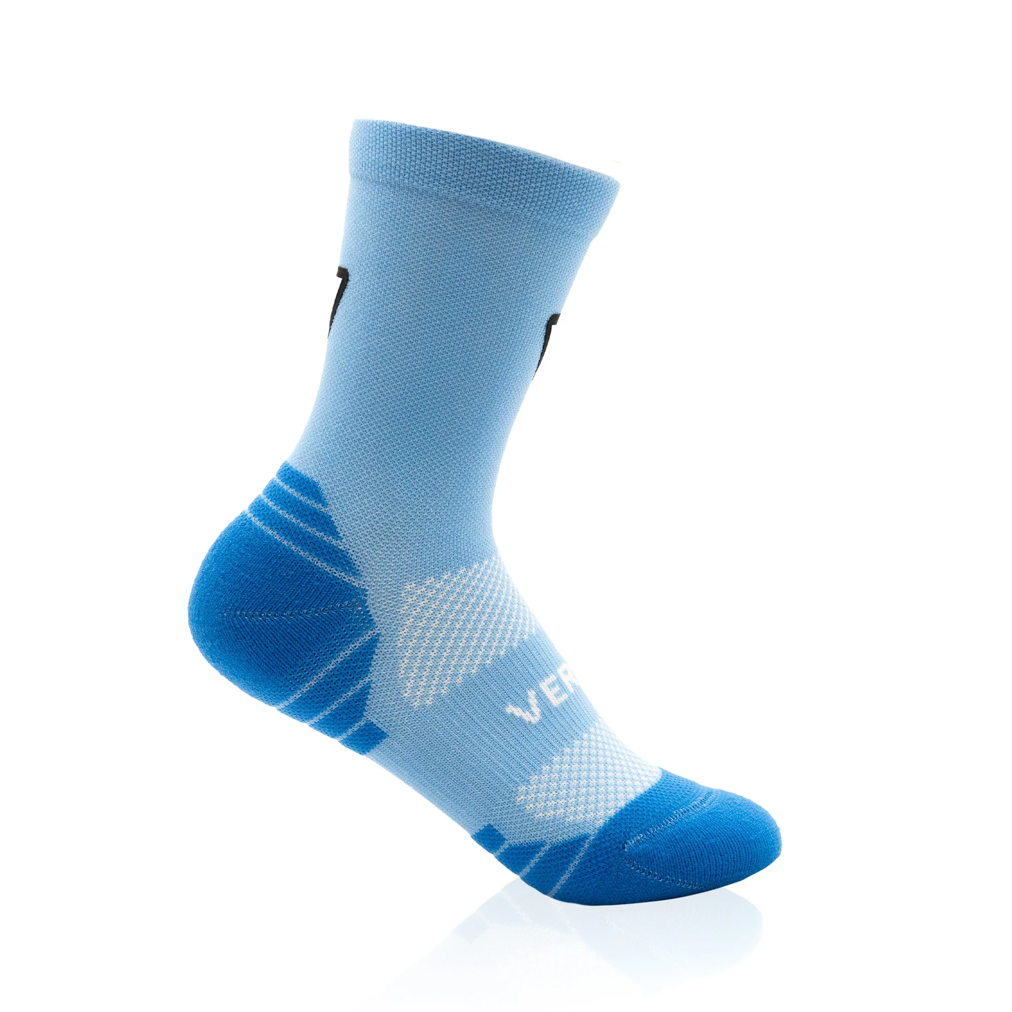 Classic Blue KIDS Active Crew Tab Socks - Image 3