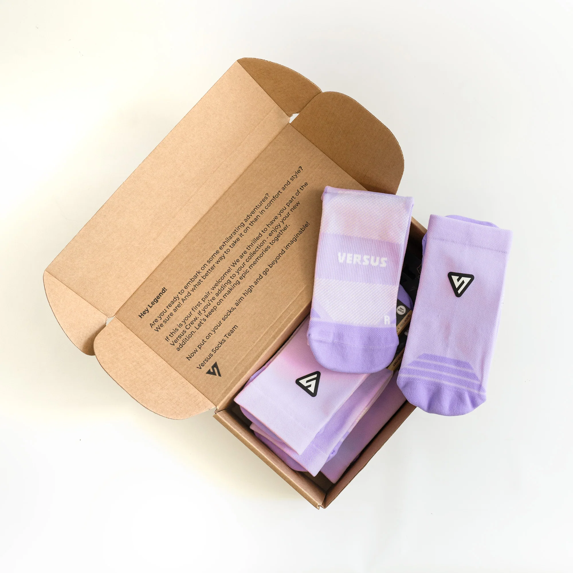 Classic Lilac Active Crew Tab Socks - Image 4