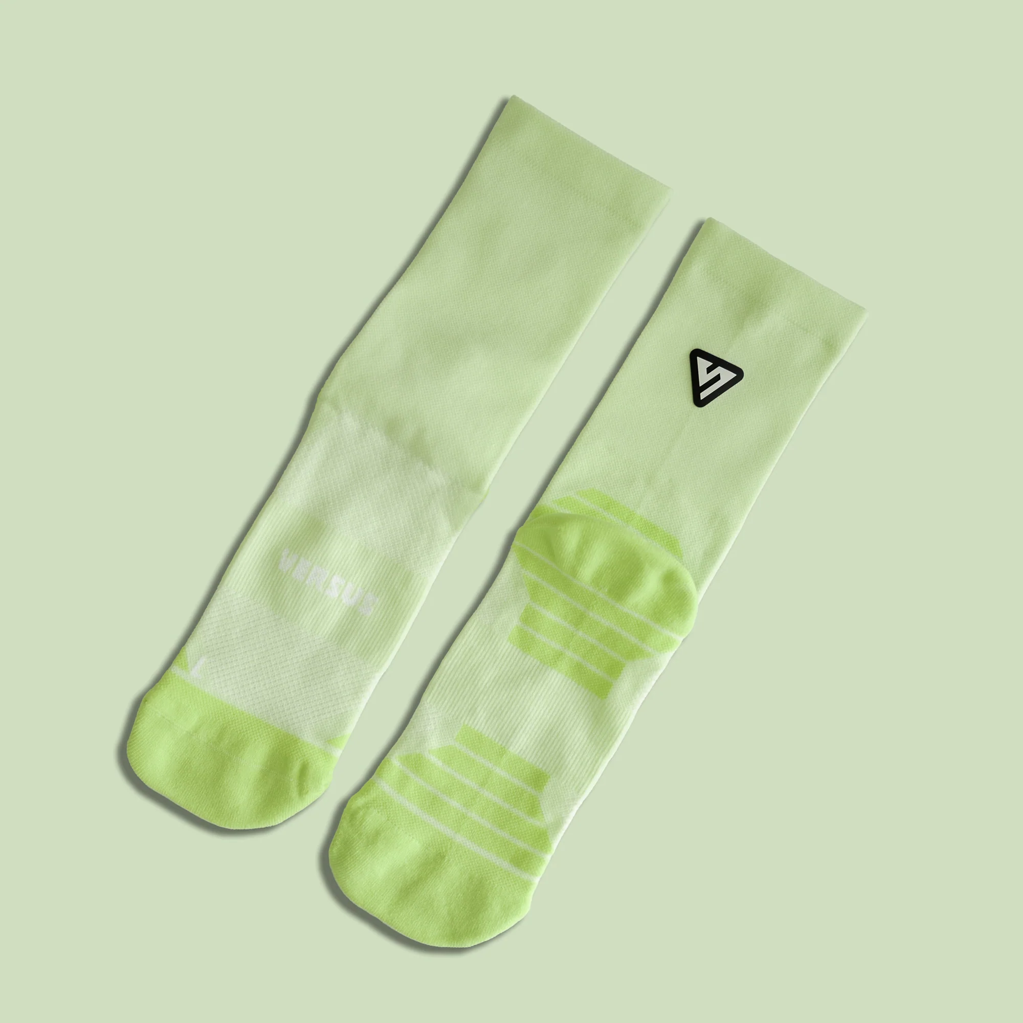 Classic Lime Active Crew Tab Socks - Image 3