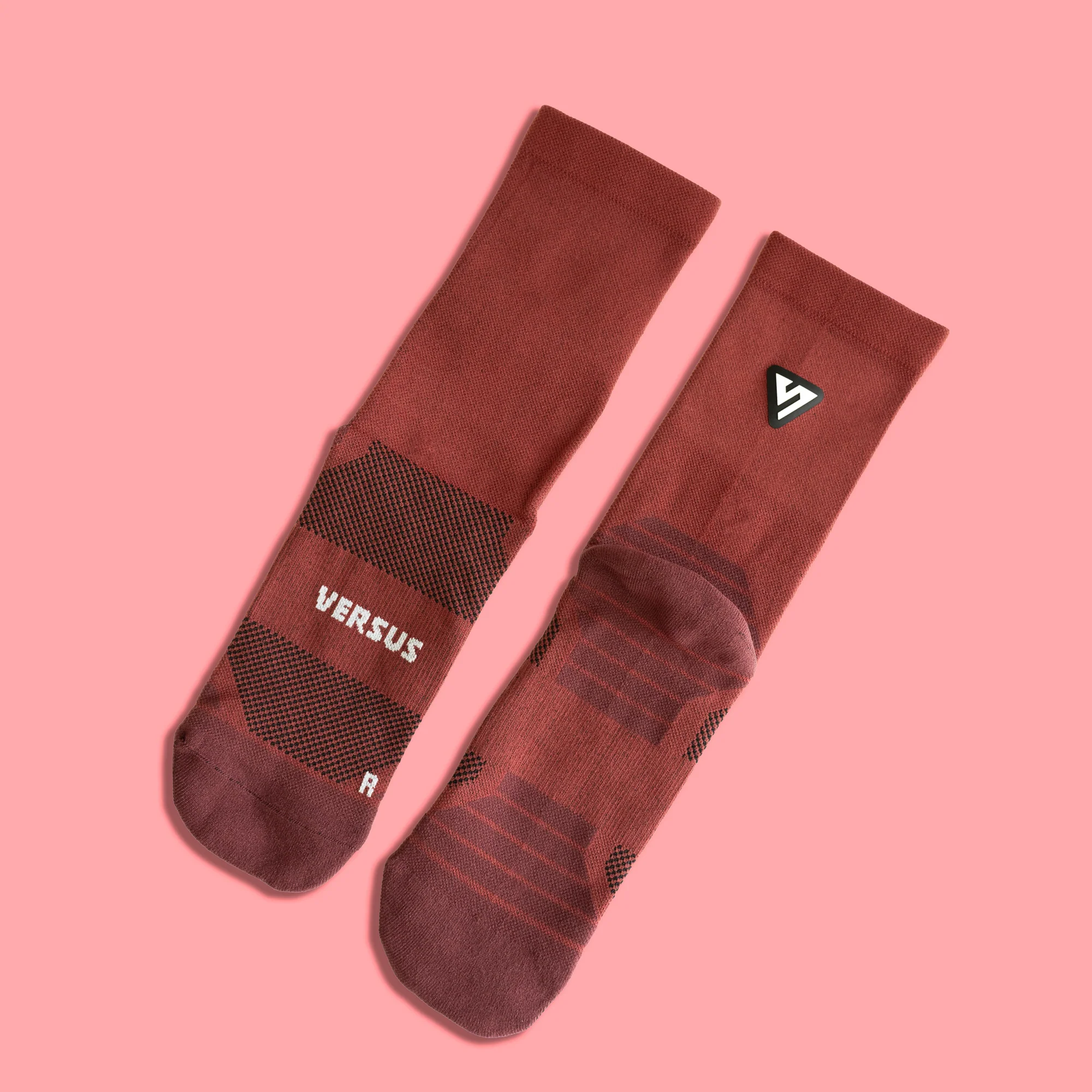 Classic Maroon Active Crew Tab Socks - Image 3