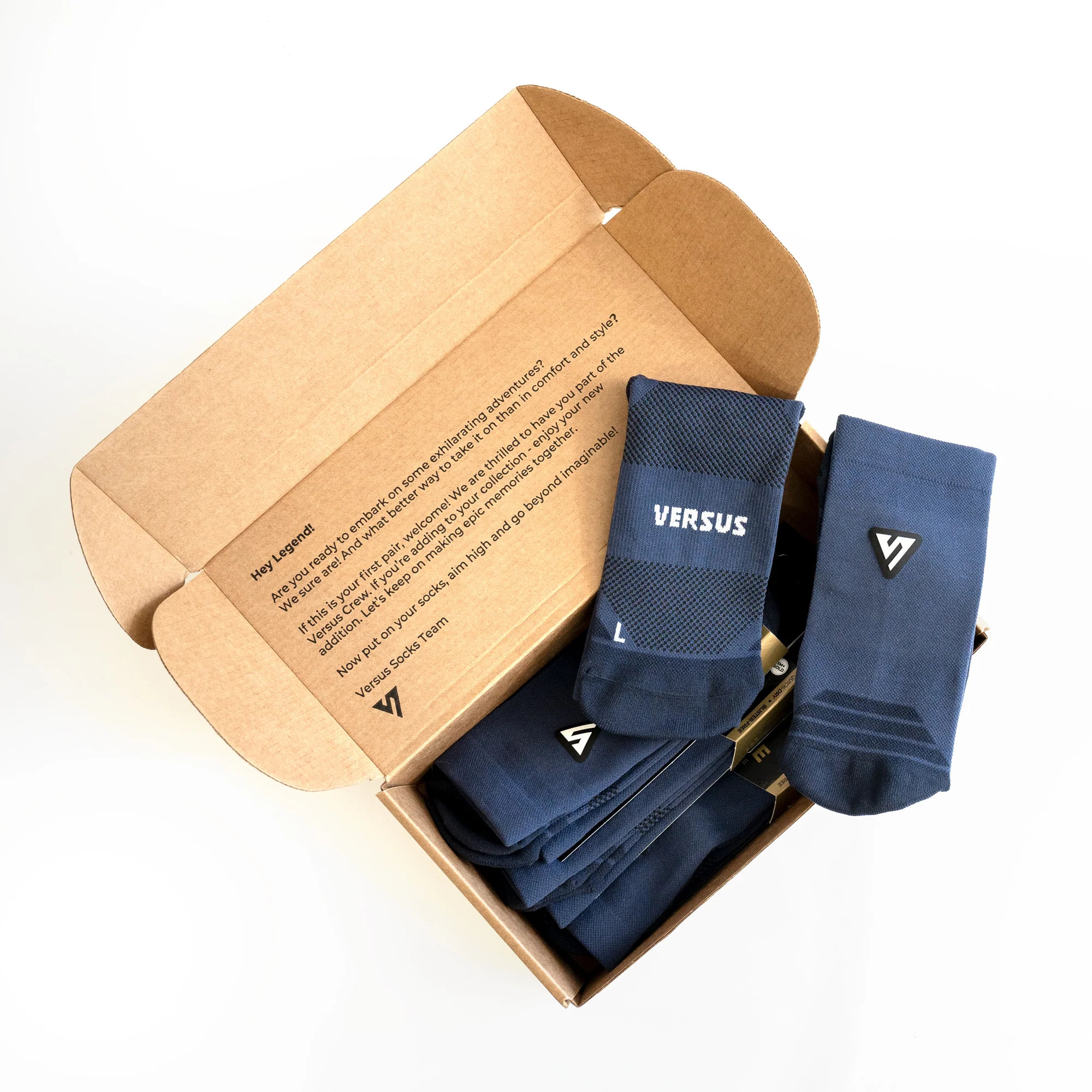 Classic Navy Active Crew Tab Socks - Image 4