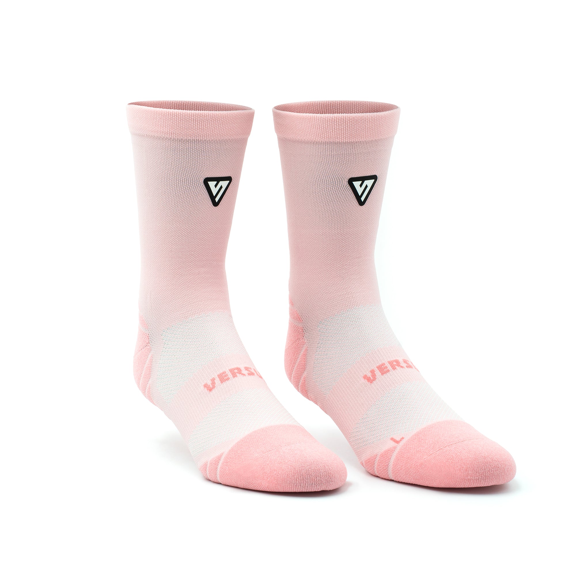 Classic Pastel Pink Active Crew Tab Socks - Image 2