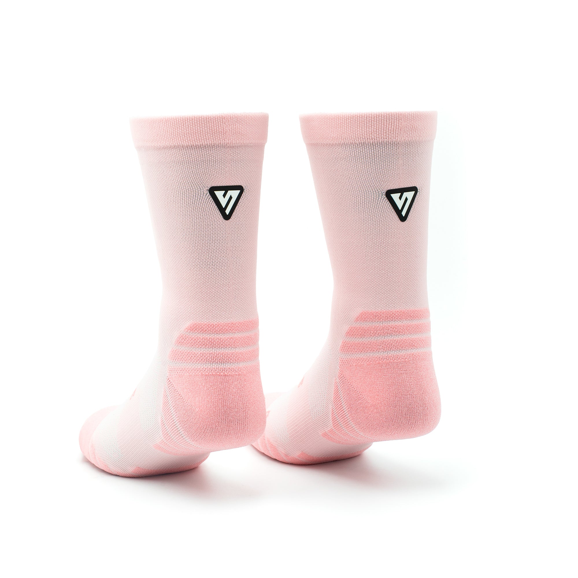 Classic Pastel Pink Active Crew Tab Socks - Image 4