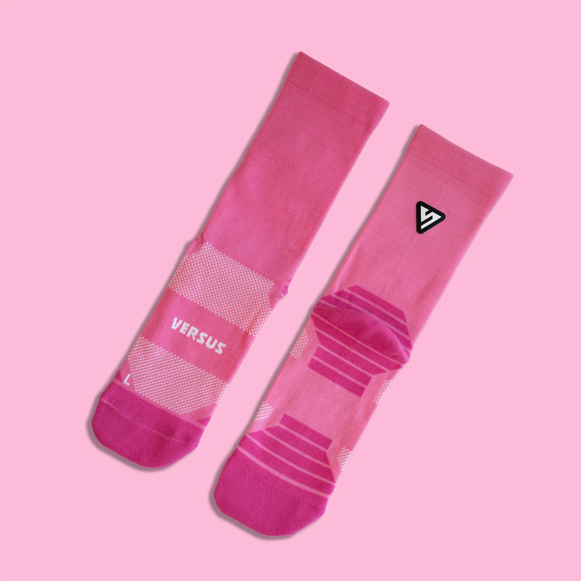 Classic Pink Active Crew Tab Socks - Image 3