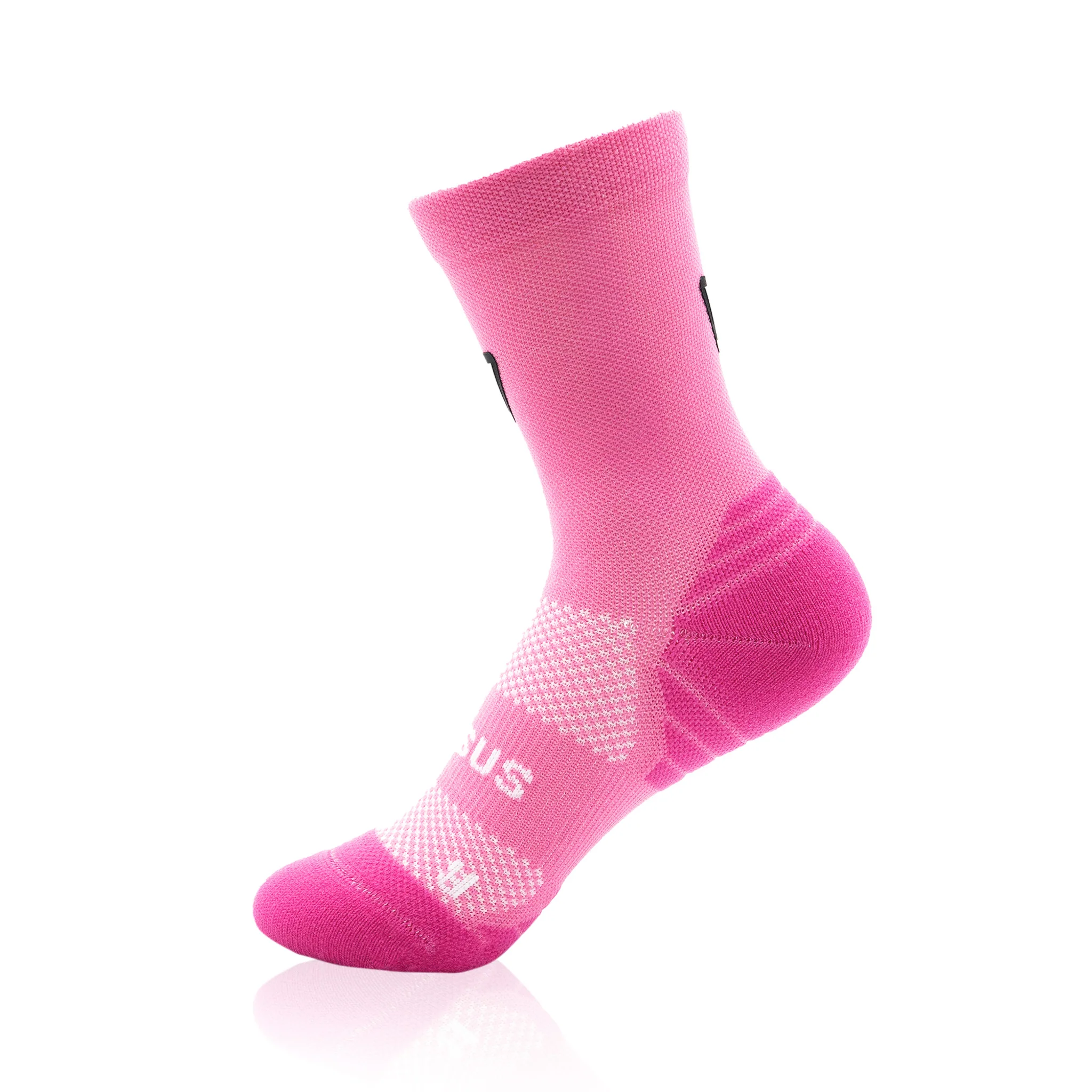 Classic Pink KIDS Active Crew Tab Socks - Image 3