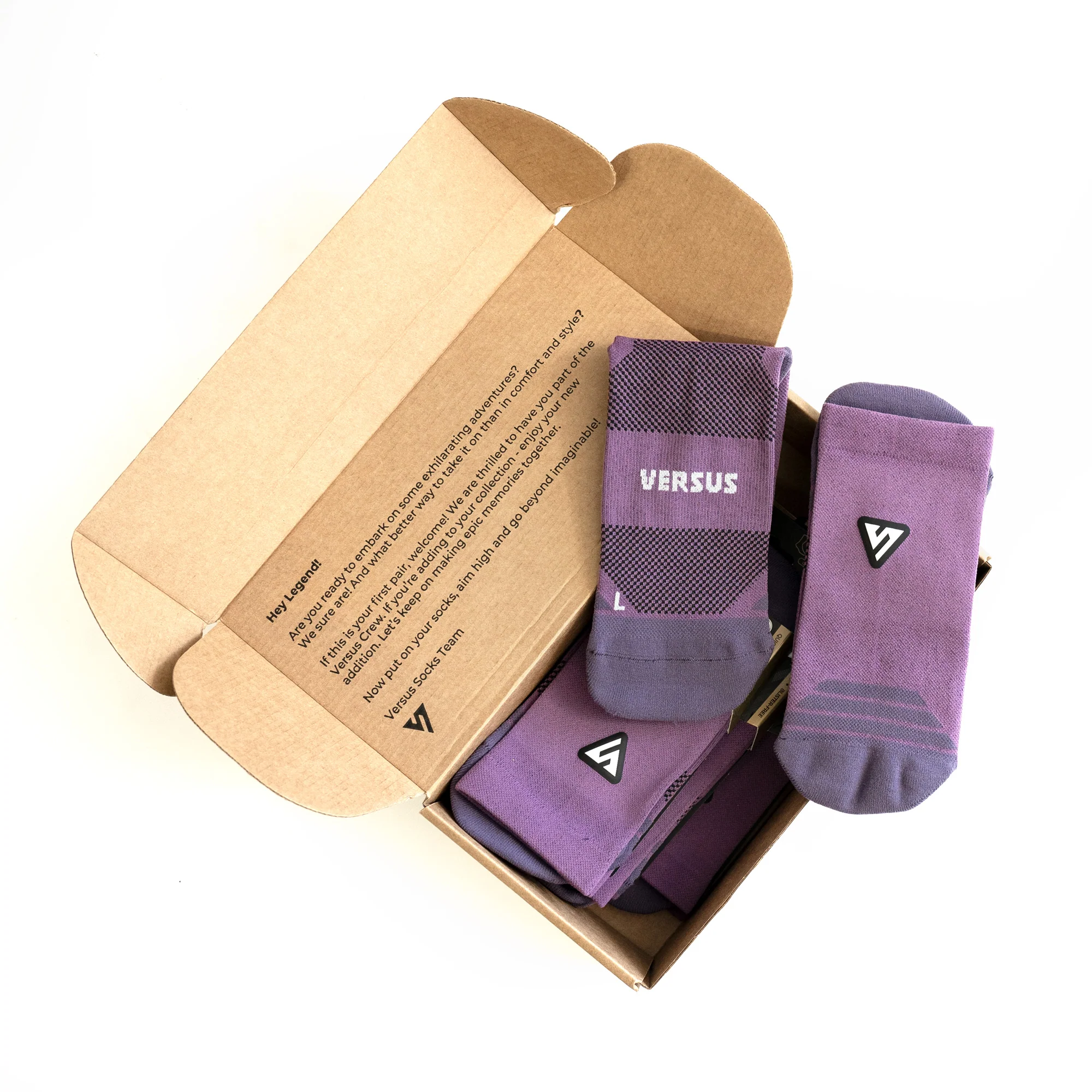 Classic Plum Active Crew Tab Socks - Image 4