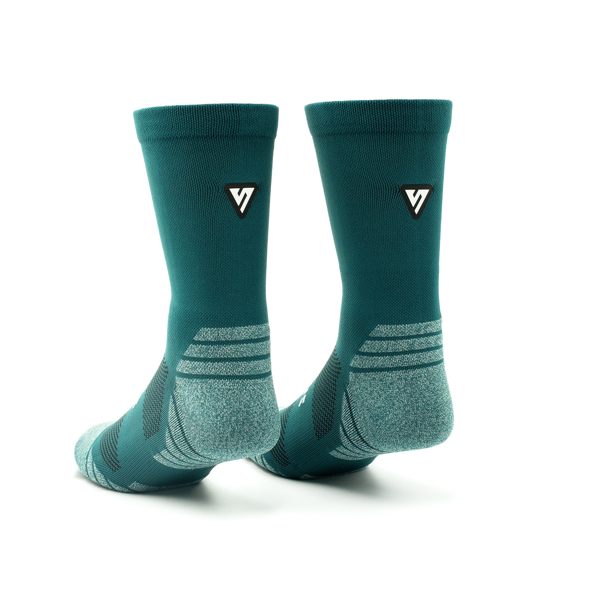 Classic Teal Active Crew Tab Socks - Image 4