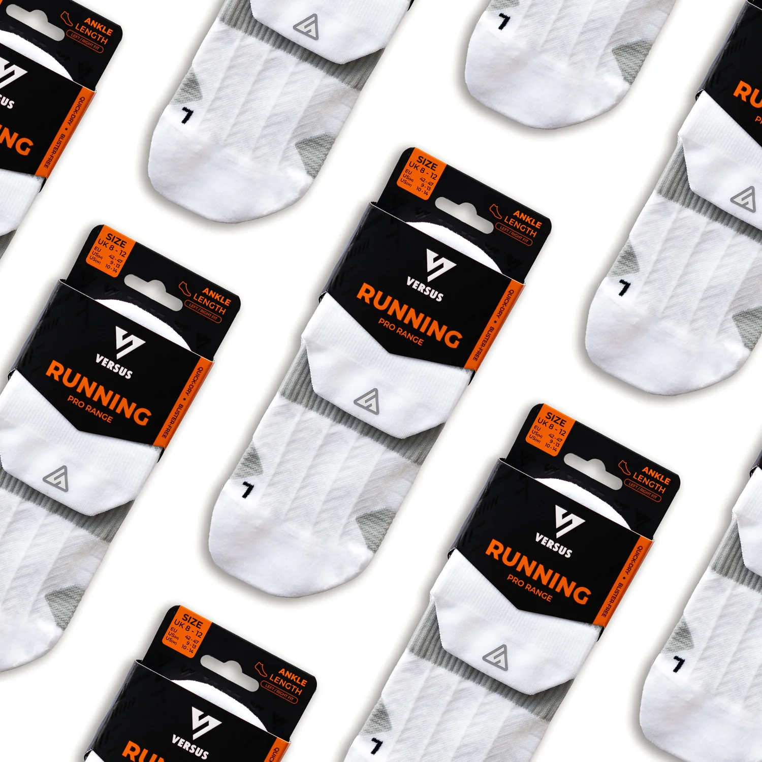 Cloud White Running Ankle Socks - Image 9