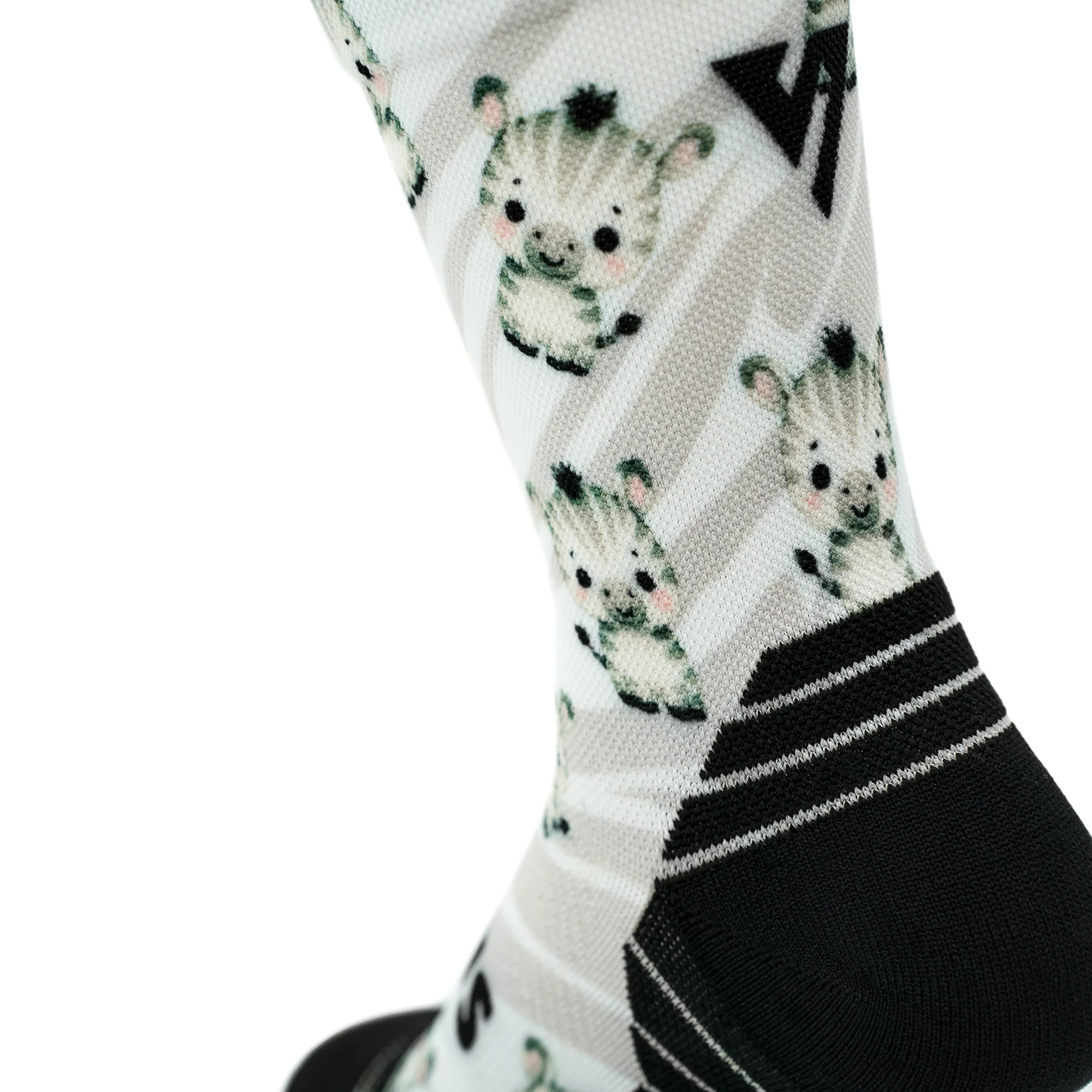 Cute Zebra KIDS Active Crew Socks - Image 3