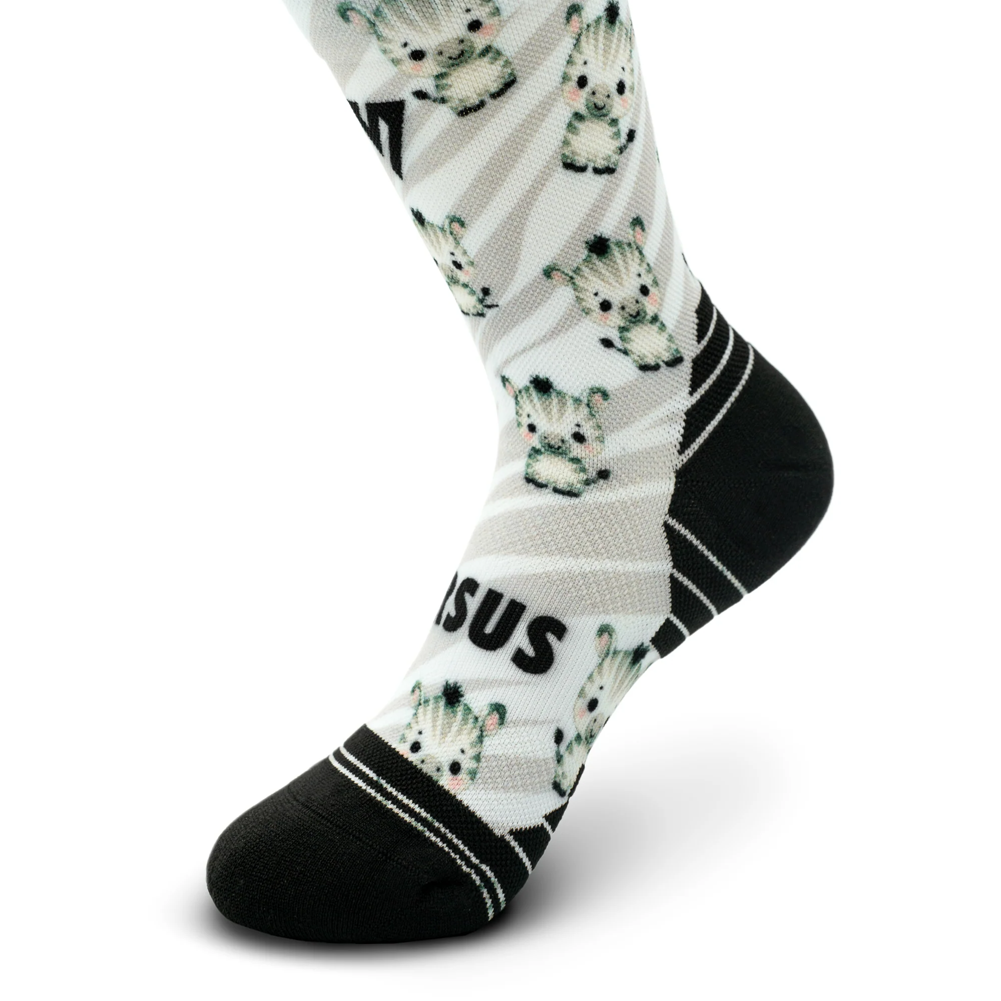 Cute Zebra KIDS Active Crew Socks - Image 4