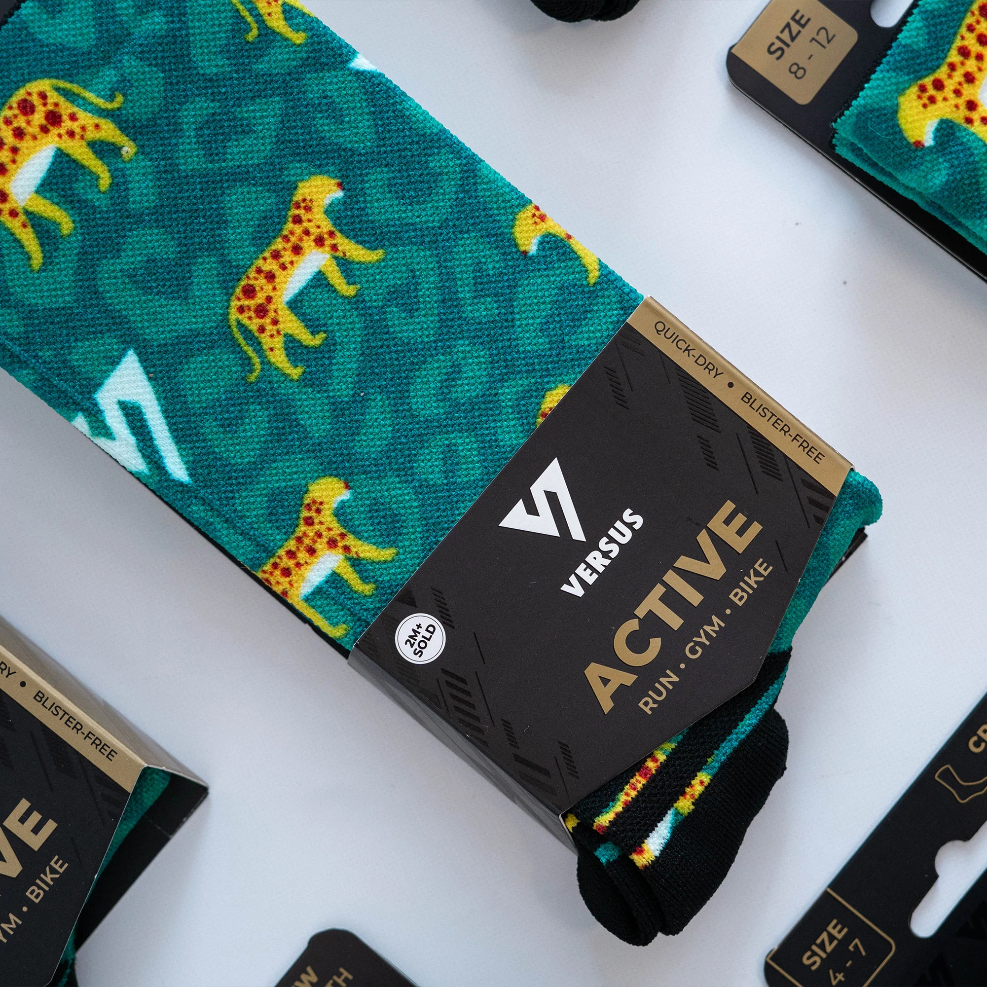 Leopard Active Crew Socks - Image 5