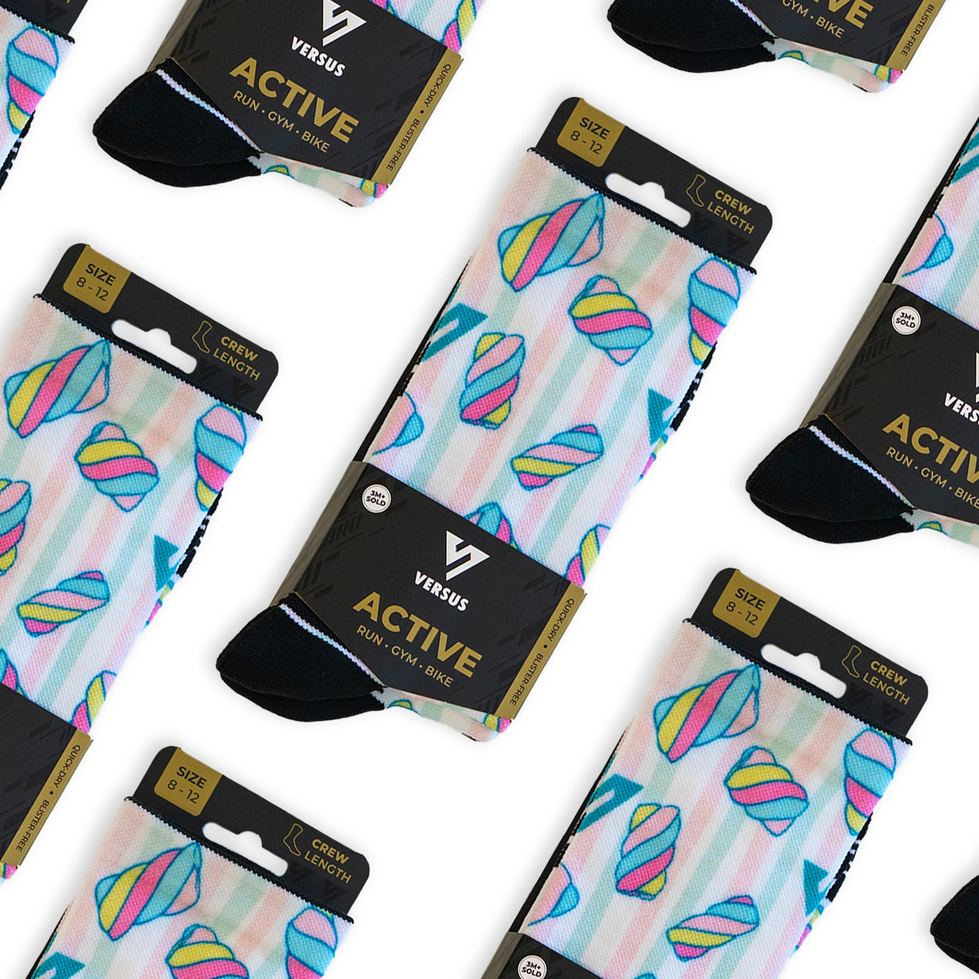 Marshmallows Active Crew Socks - Image 9