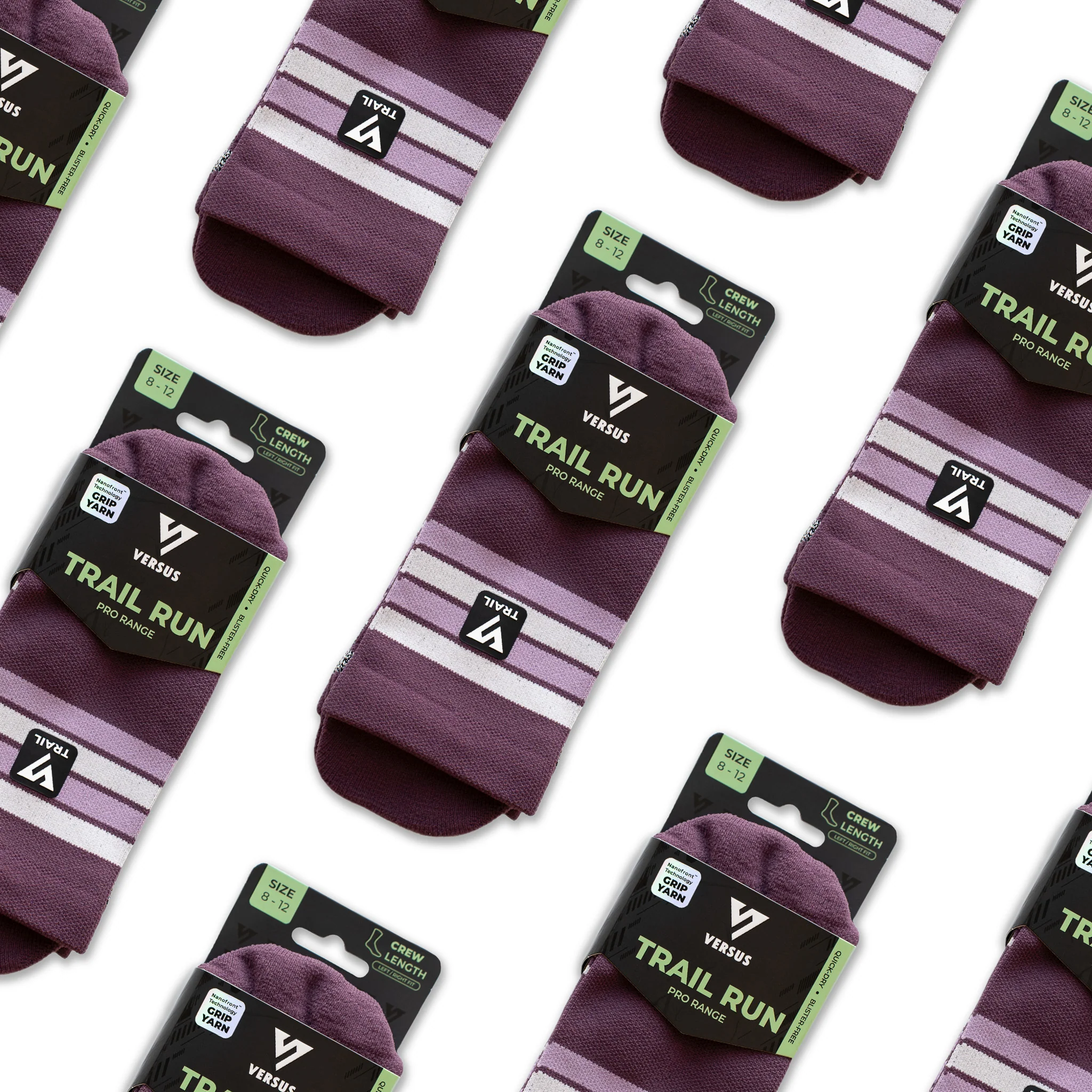 Midnight Plum Trail Running Socks - Image 9