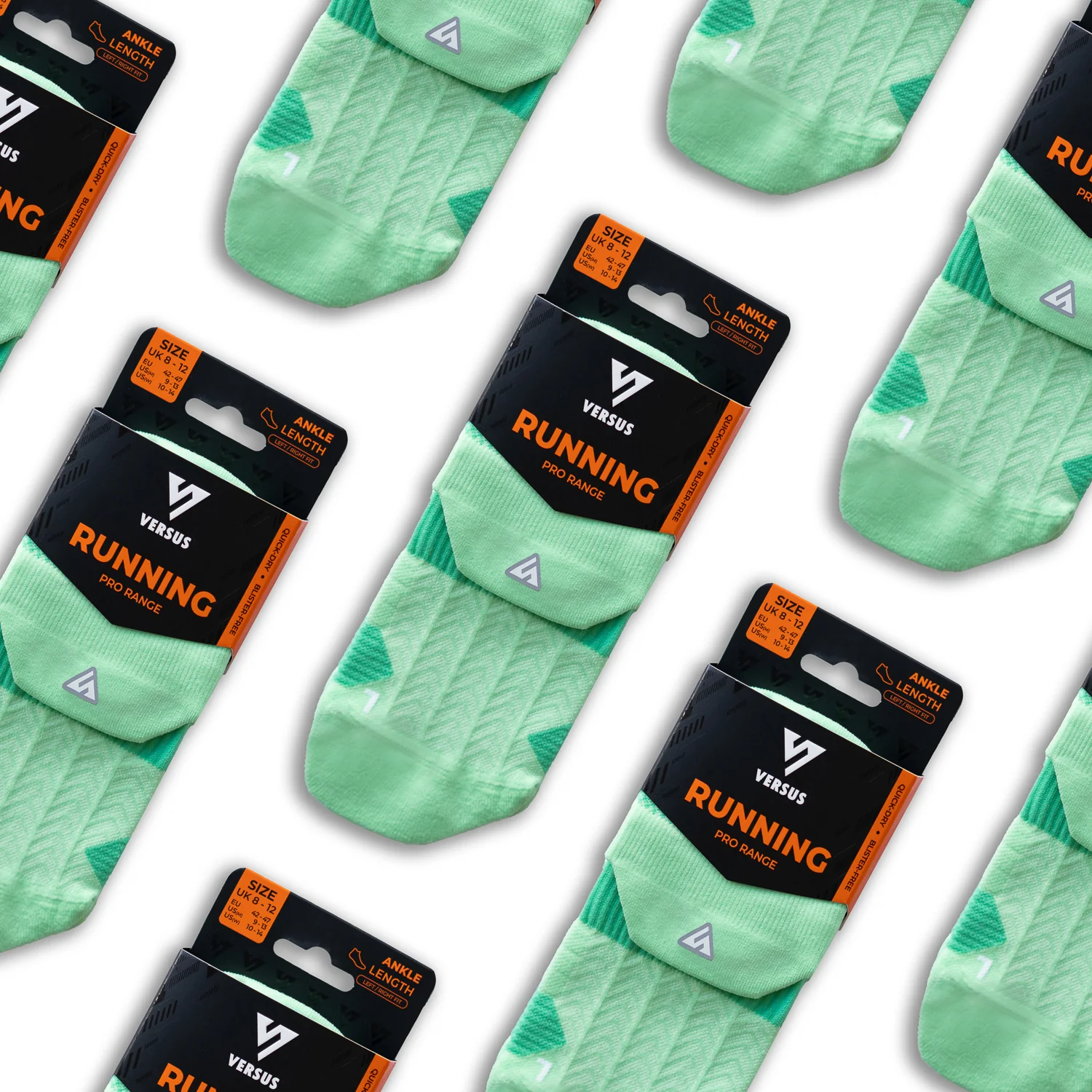 Mint Leaf Running Ankle Socks - Image 9
