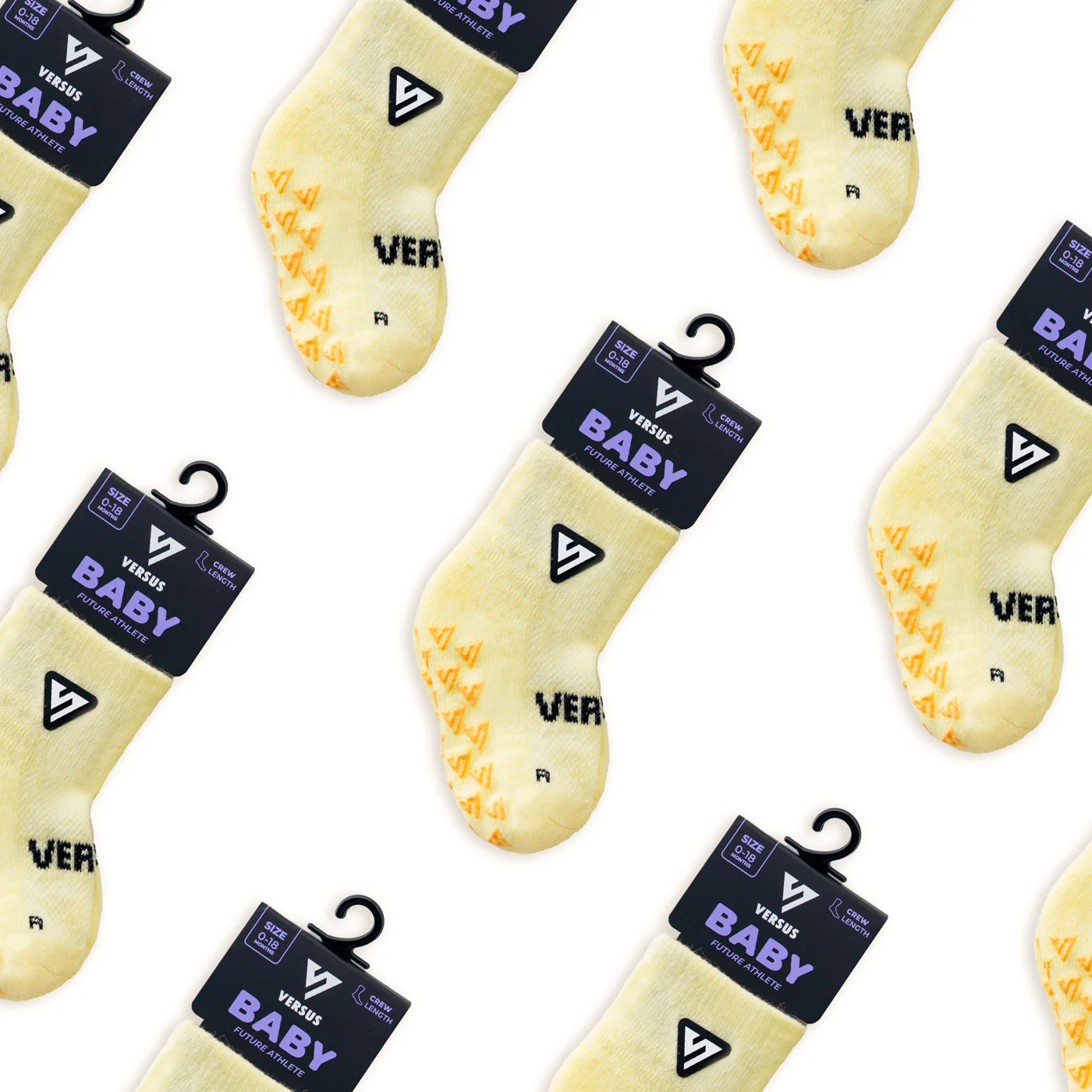 Pastel Yellow Anti-Slip Baby Socks - Image 6