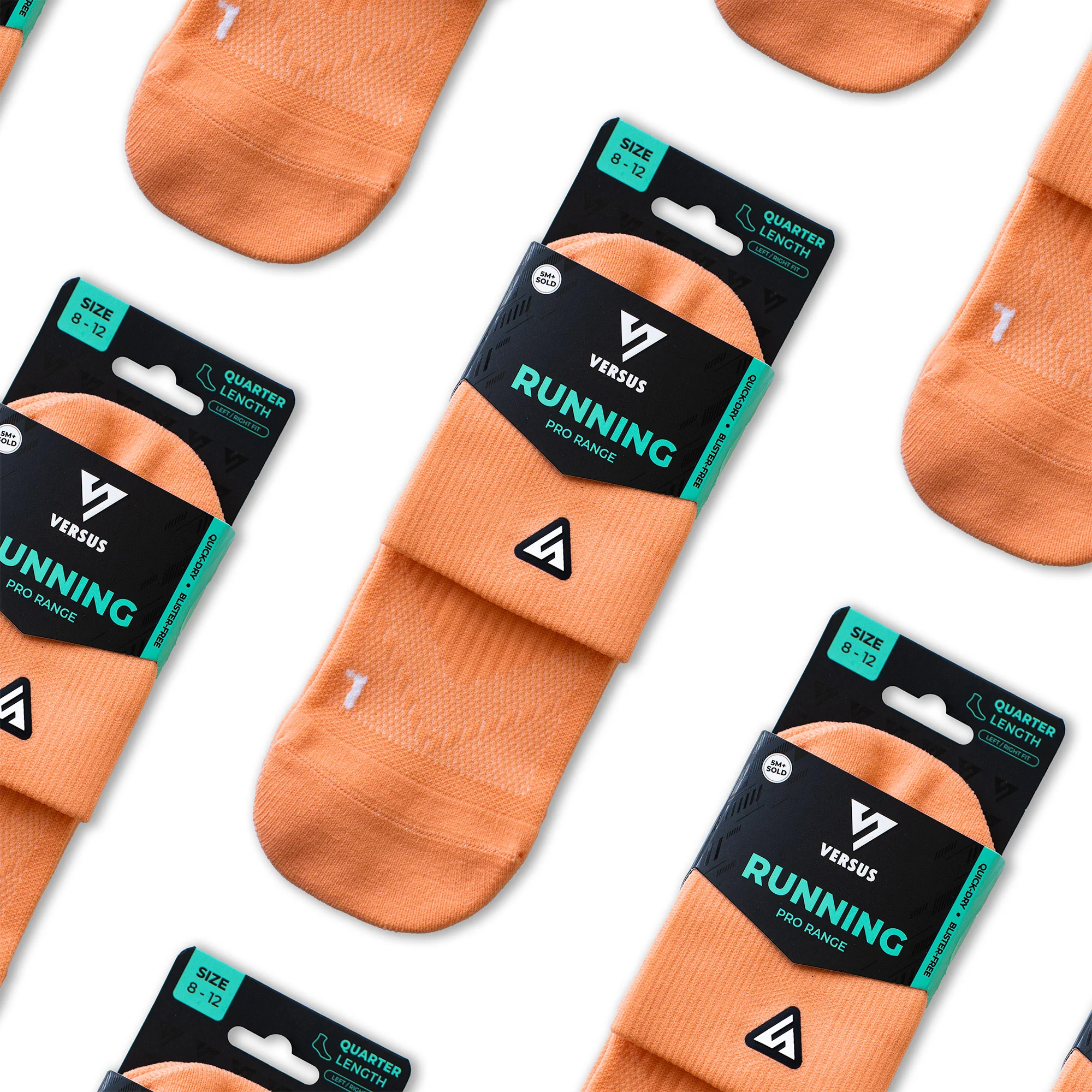 Peachy Running Quarter Socks - Image 10