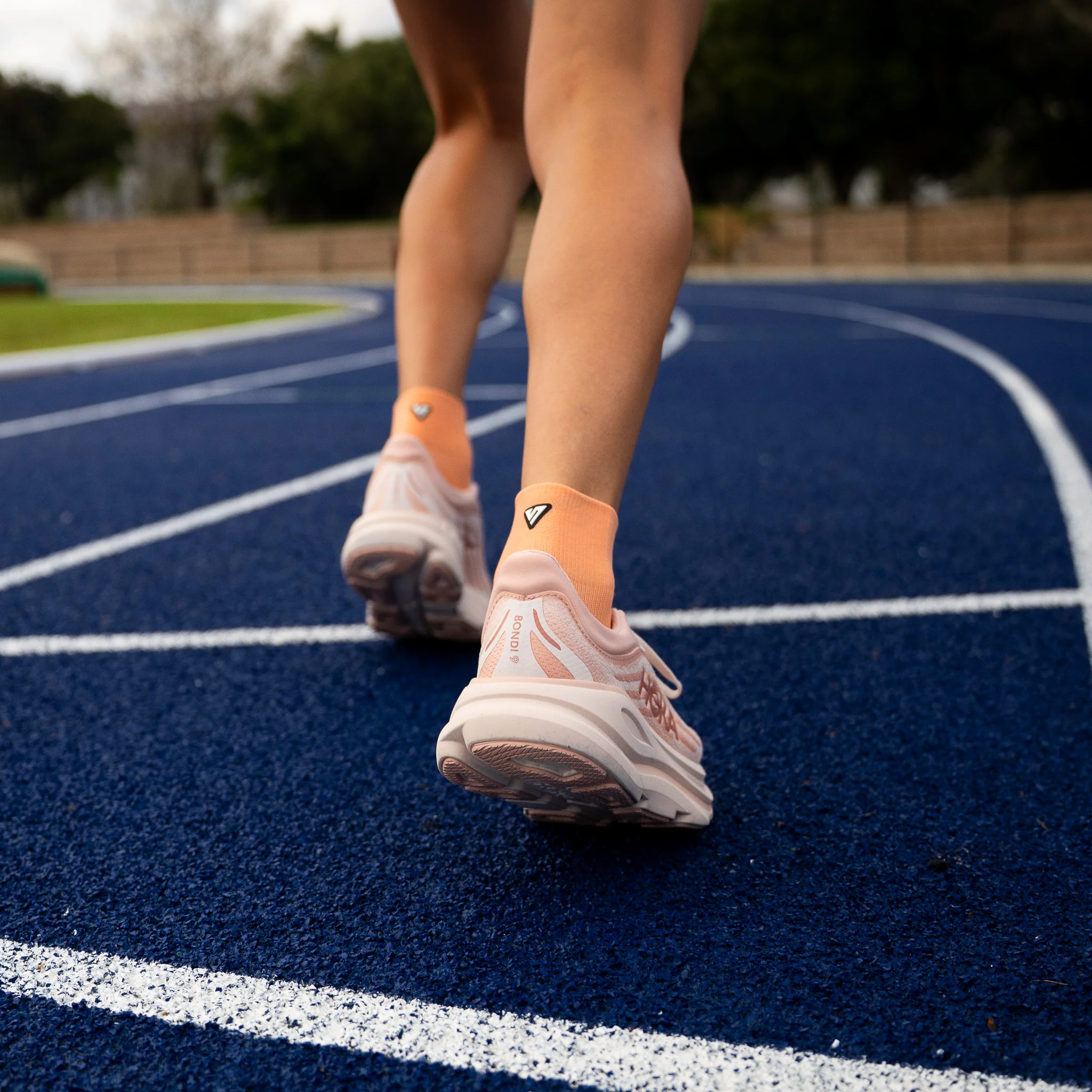 Peachy Running Quarter Socks - Image 2