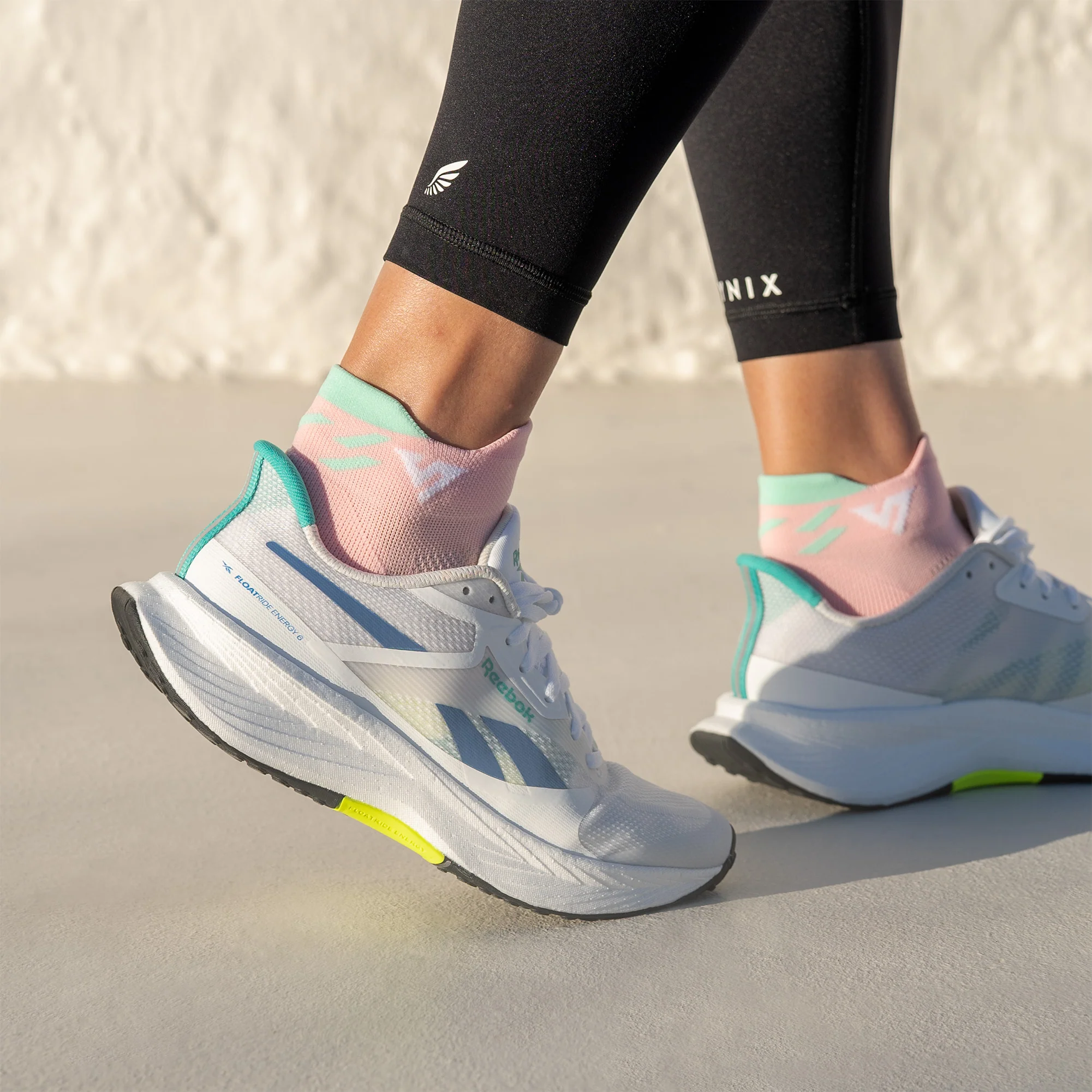 Pink Blossom Running Ankle Socks - Image 3