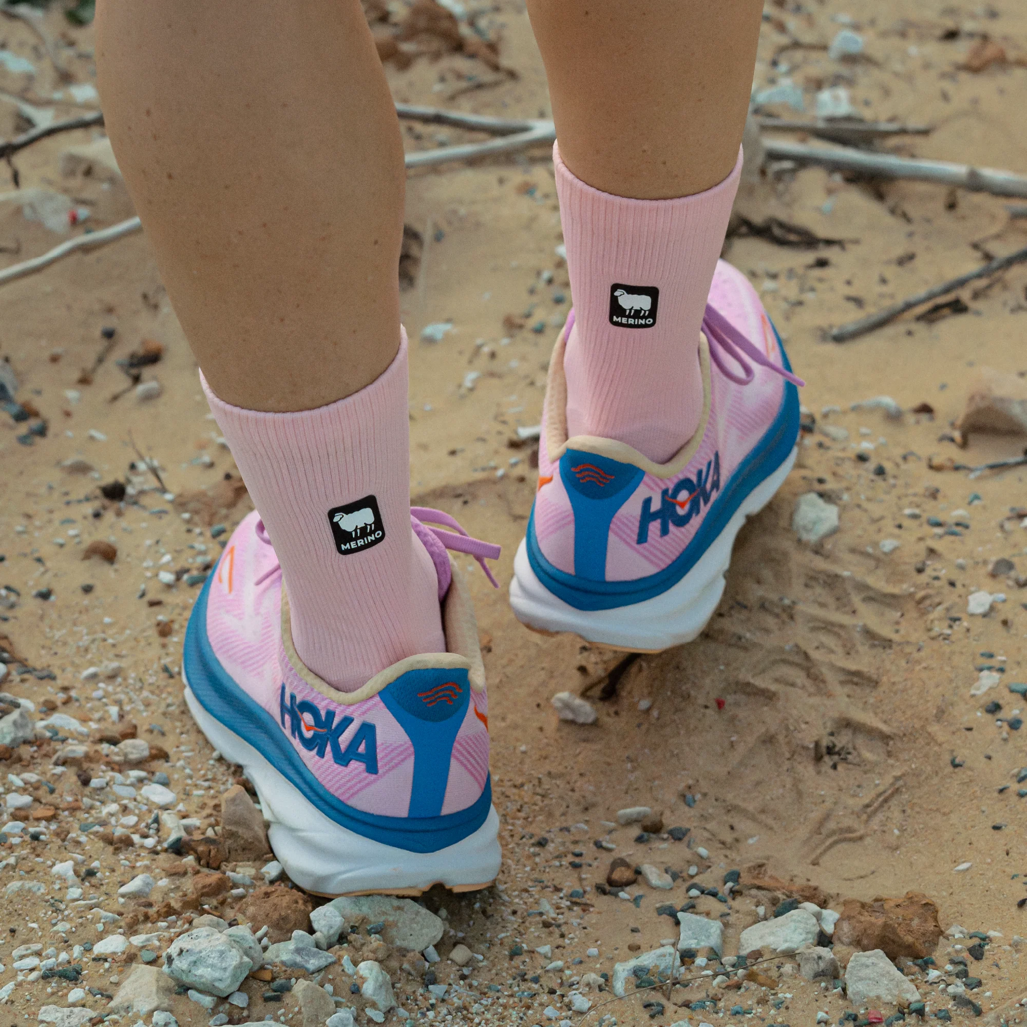 Pink Sky Merino Winter Socks - Image 4