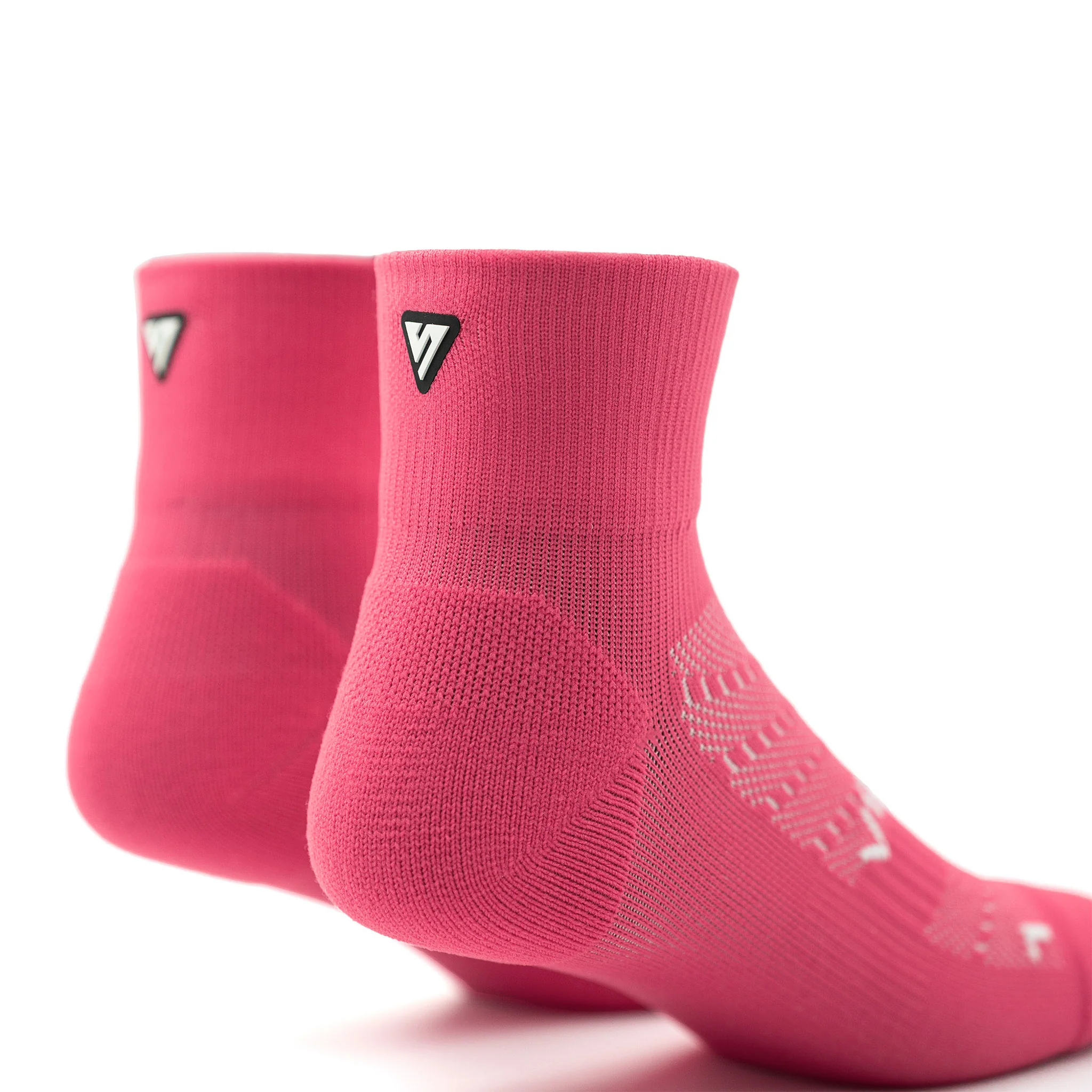 Popsicle Pink Running Quarter Socks - Image 7