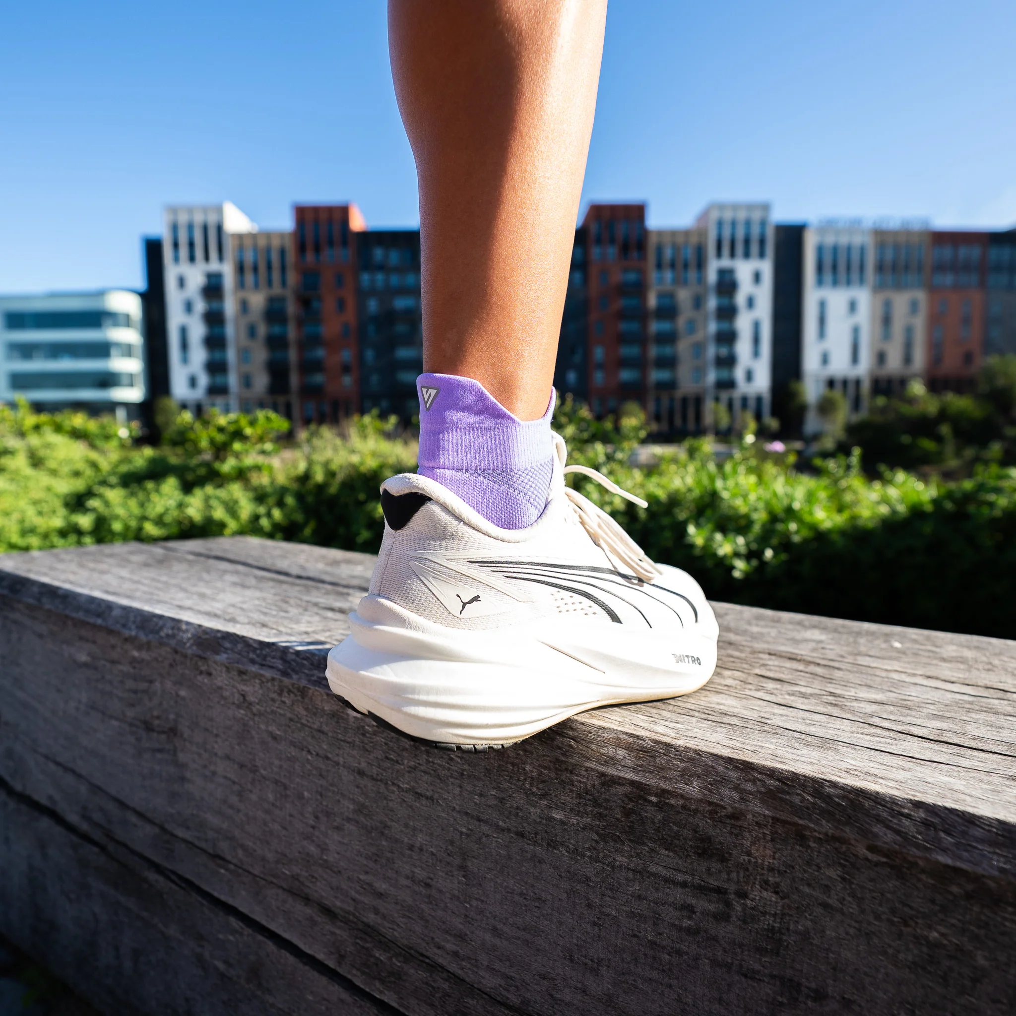 Purple Bloom Running Ankle Socks Bundle (4 Pack) - Image 2