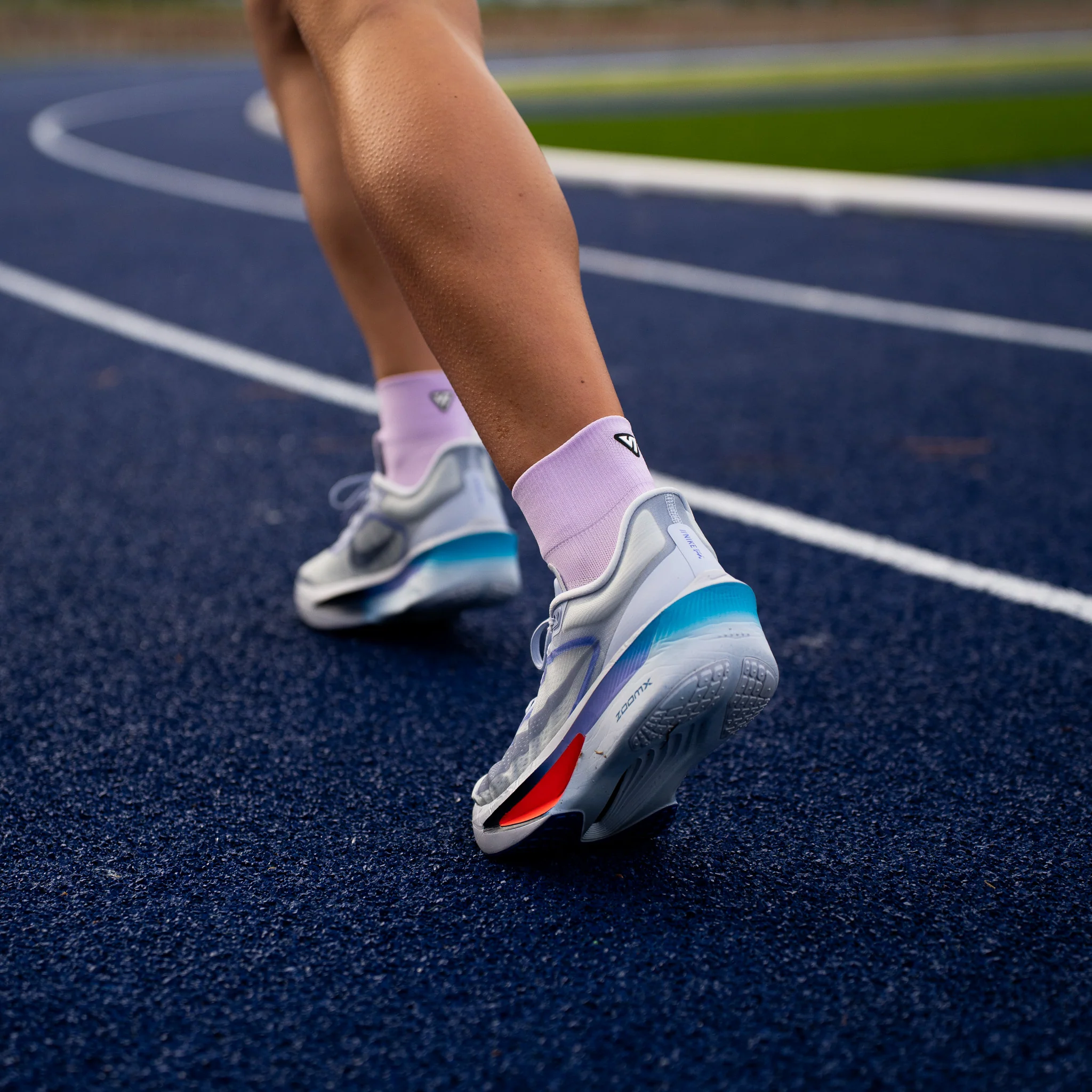 Purple Running Quarter Socks - Image 2