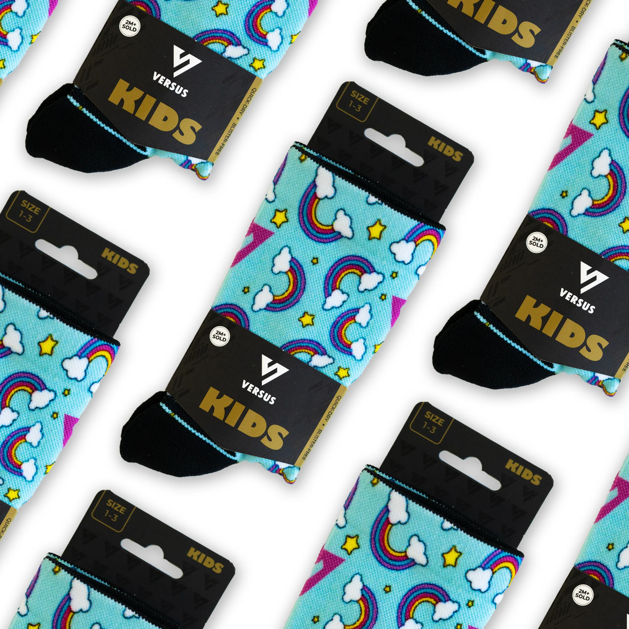 Rainbow KIDS Active Crew Socks - Image 5