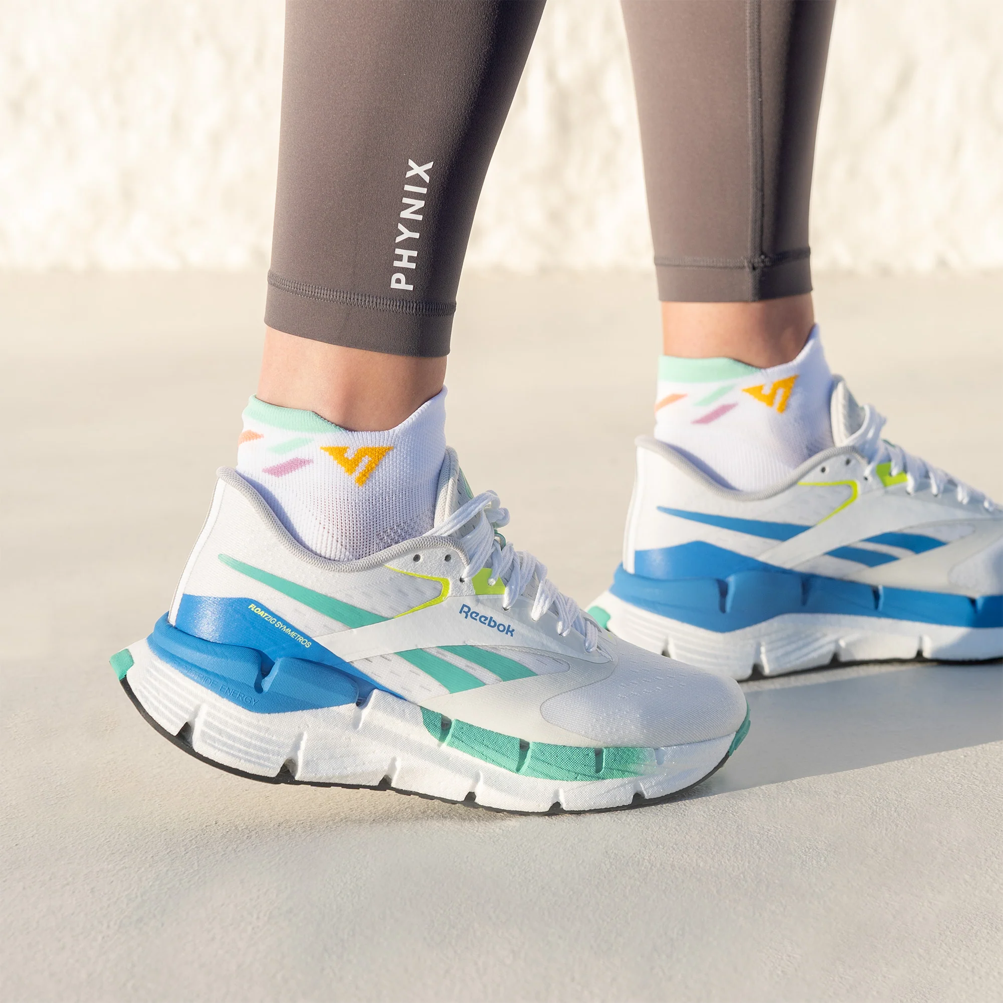 Retro Rainbow Running Ankle Socks - Image 3