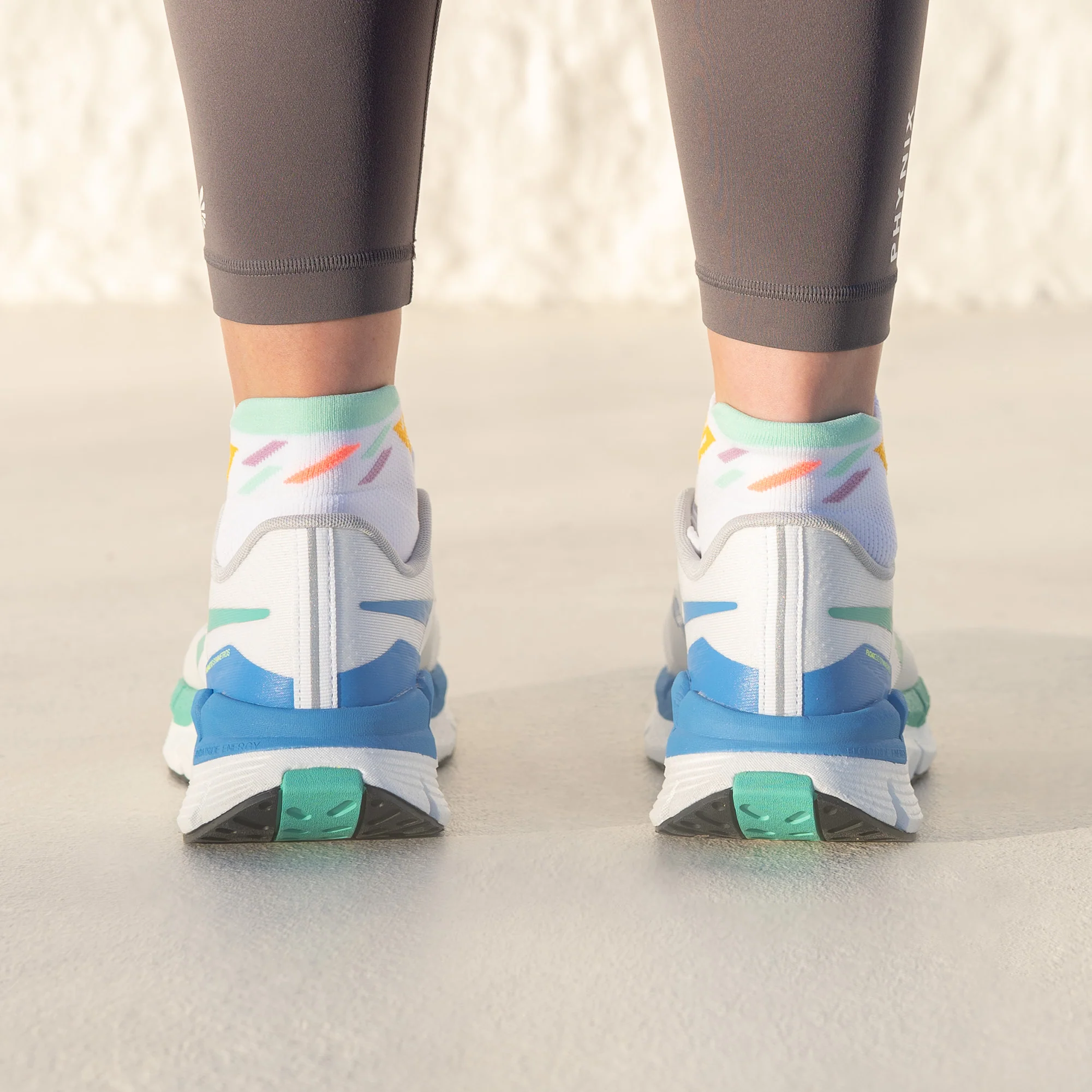 Retro Rainbow Running Ankle Socks Bundle (4 Pack) - Image 3
