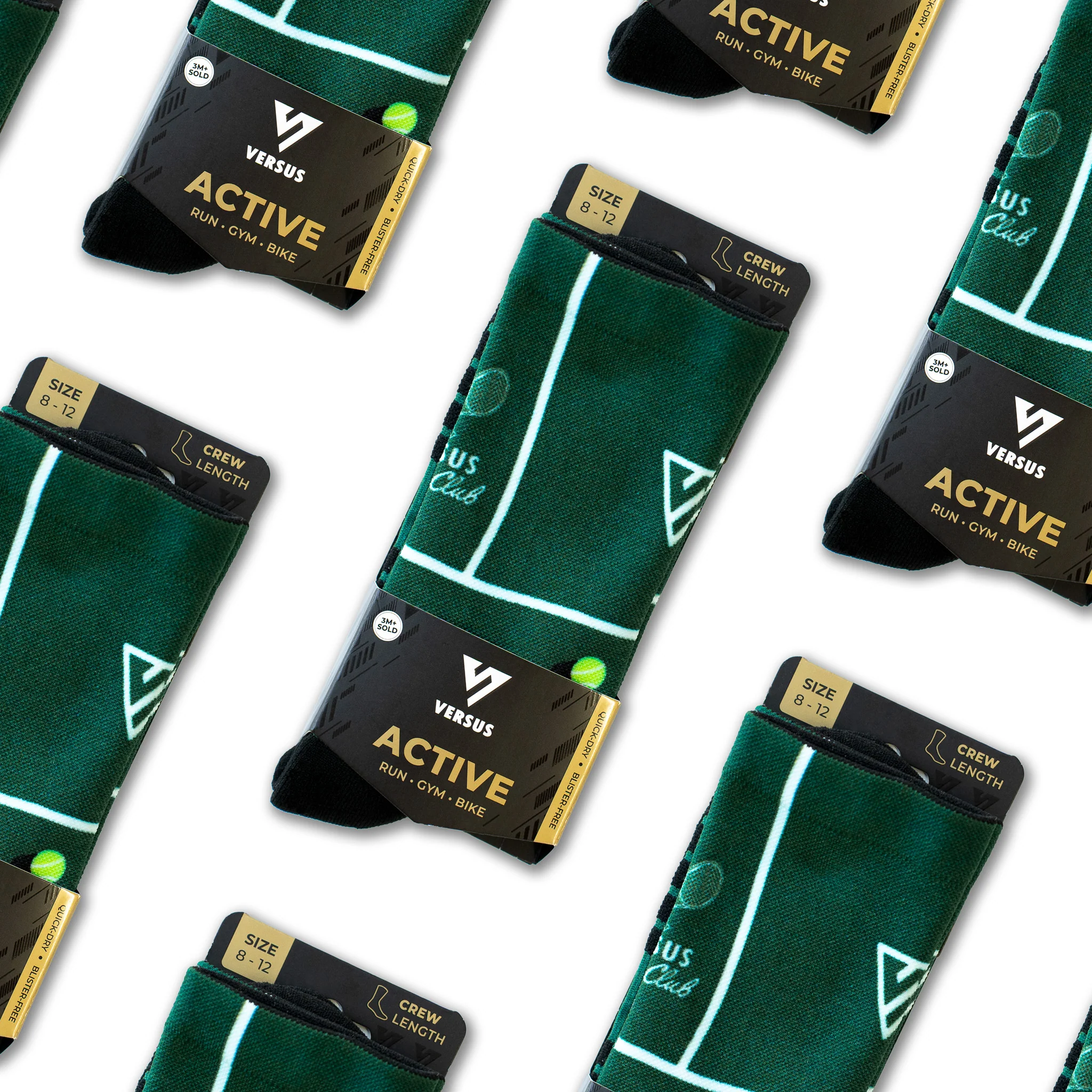 Retro Tennis Active Crew Socks - Image 8