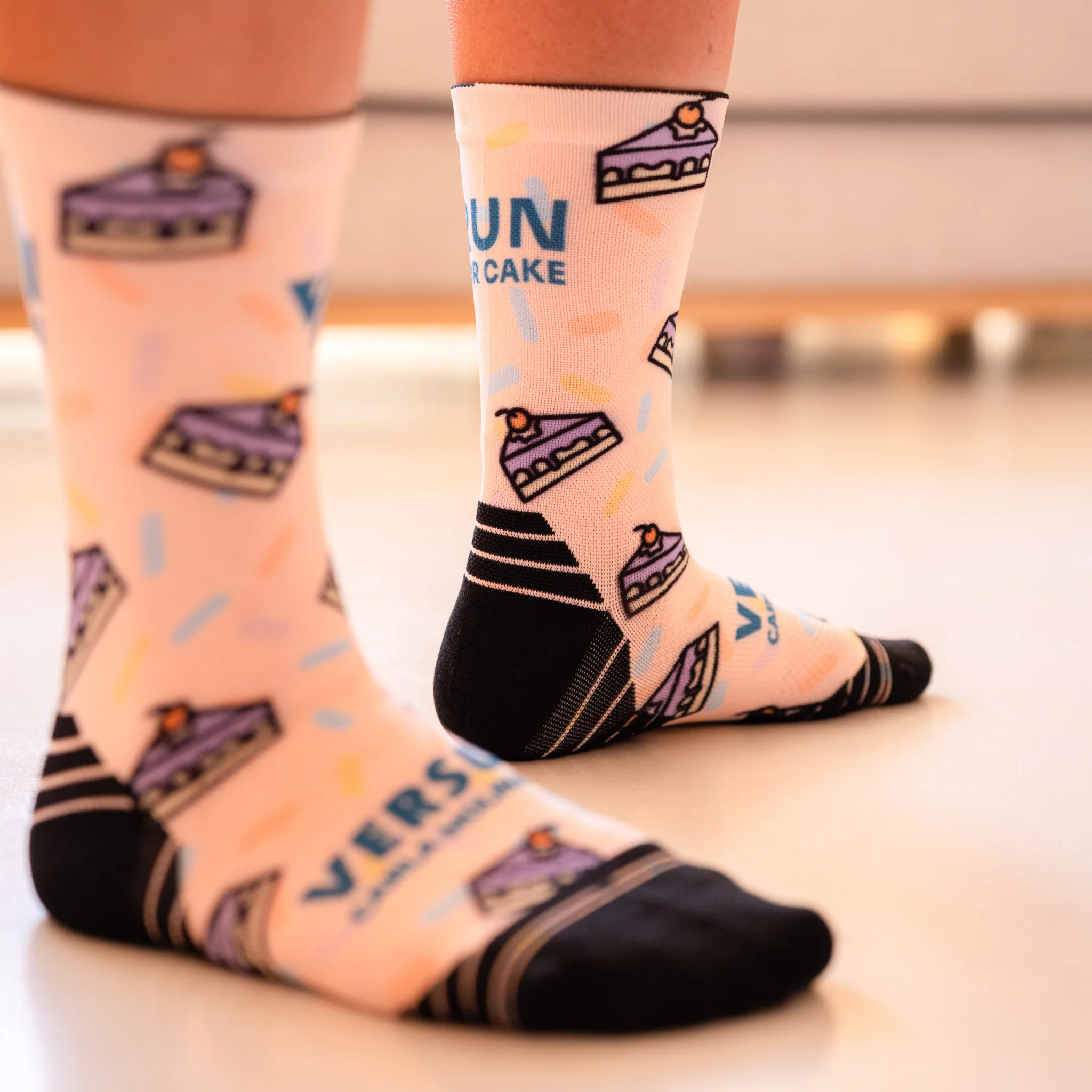 Run For Cake Active Crew Socks - Image 2