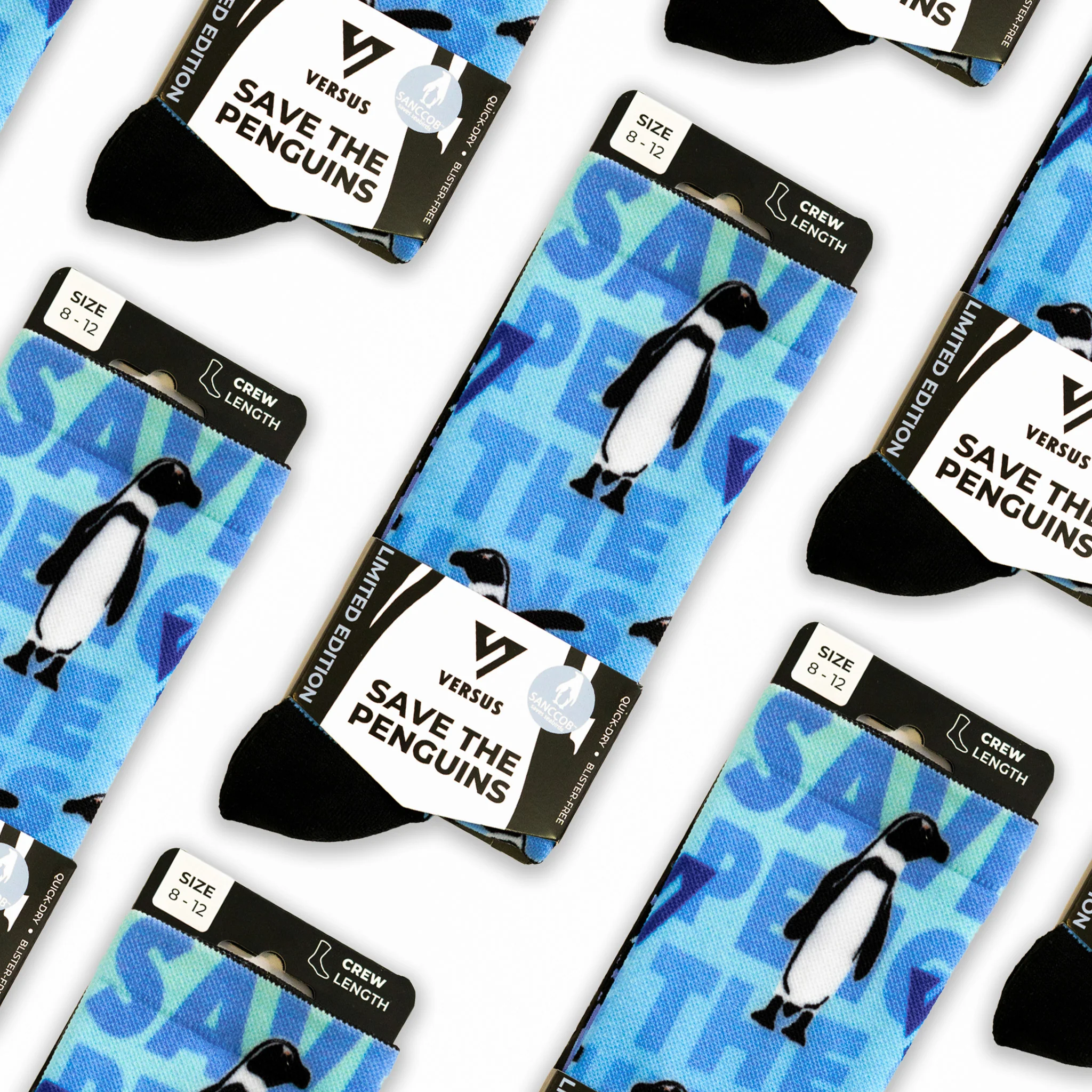 Save the Penguins Active Crew Socks - Image 10