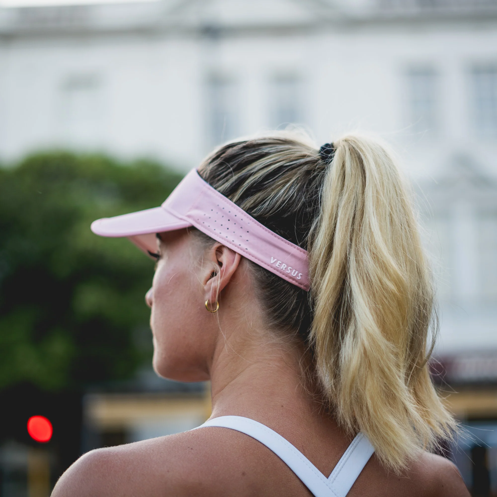 Soft Pink Running Visor - Image 5