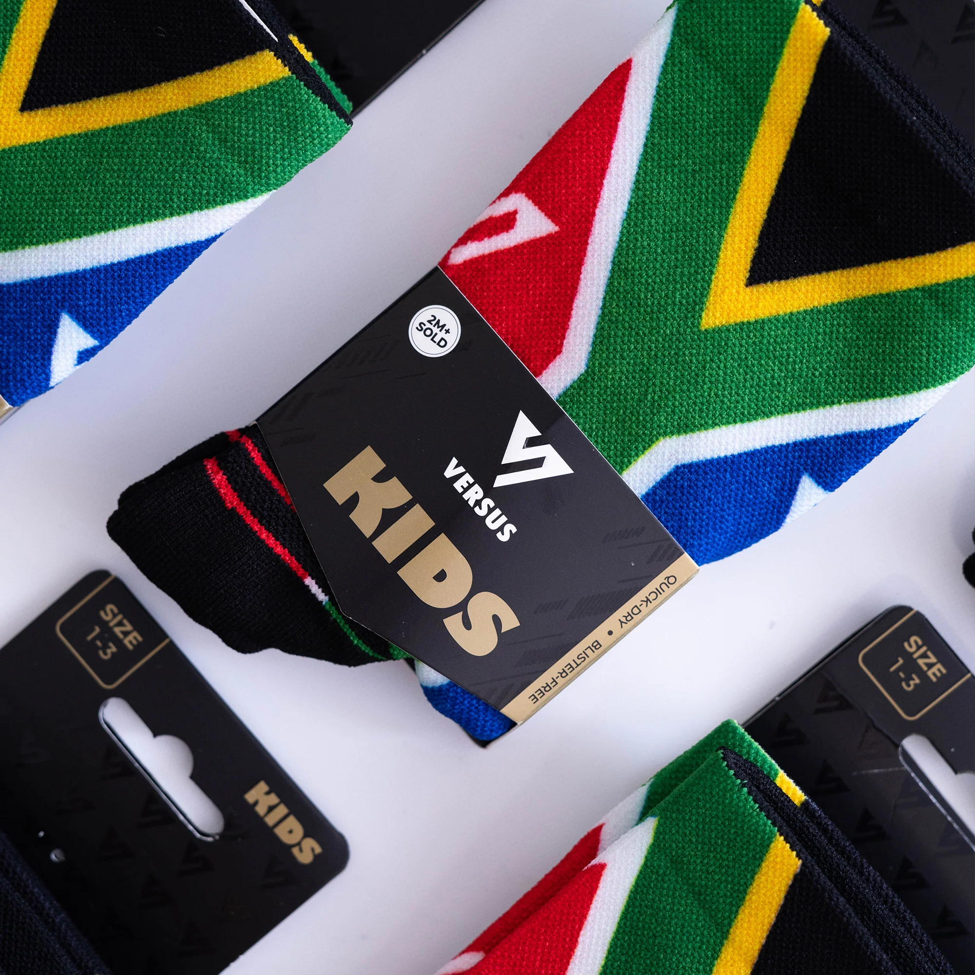 South Africa Flag KIDS Active Crew Socks - Image 3
