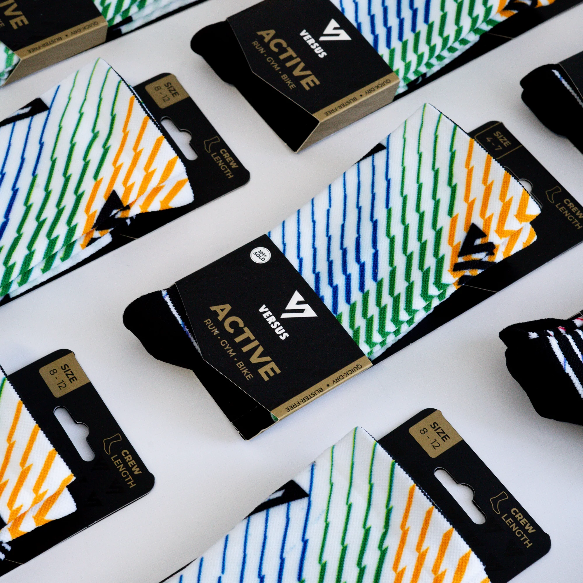 South African Stripes Active Crew Socks - Image 5