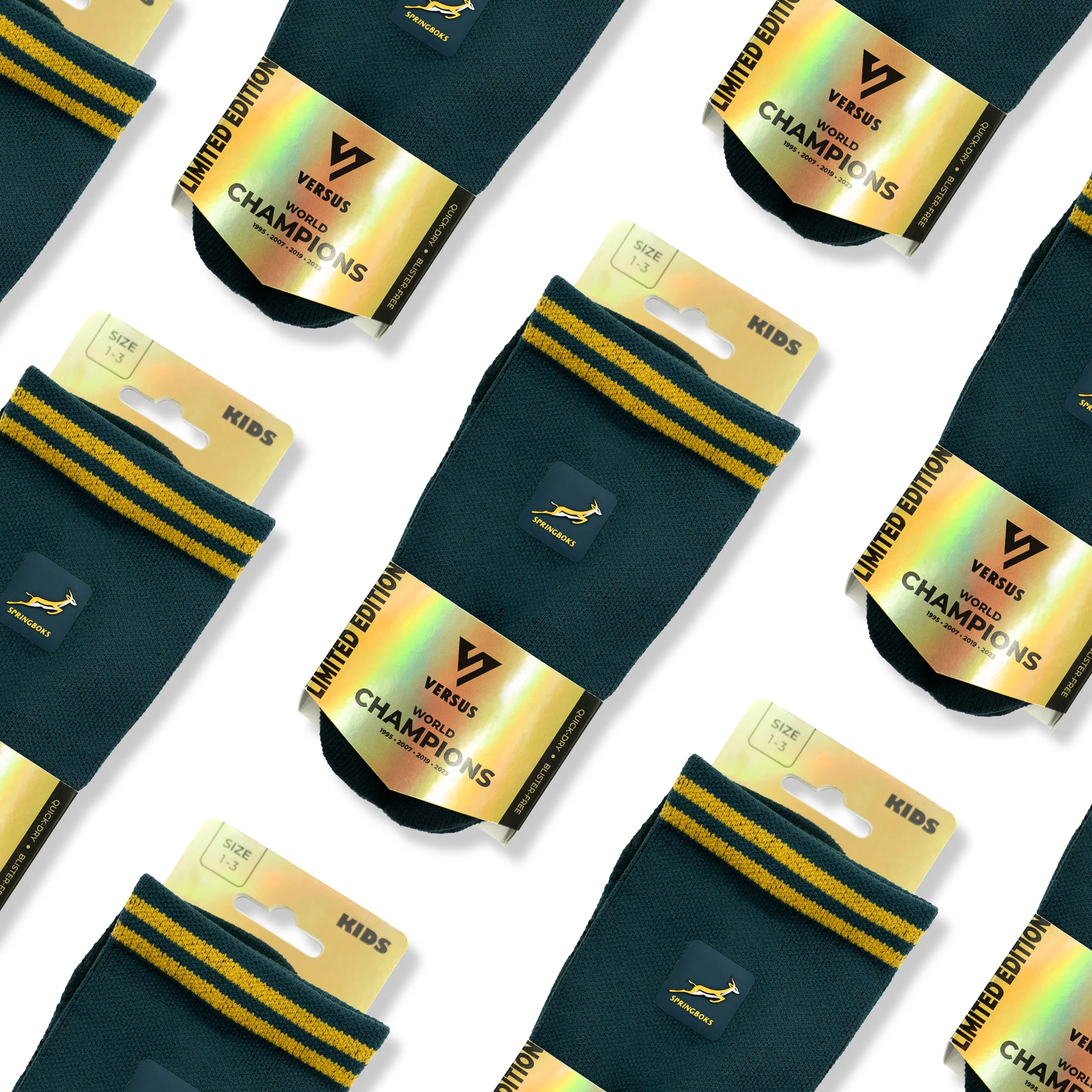 Springboks Rugby KIDS Active Crew Tab Socks - Image 7